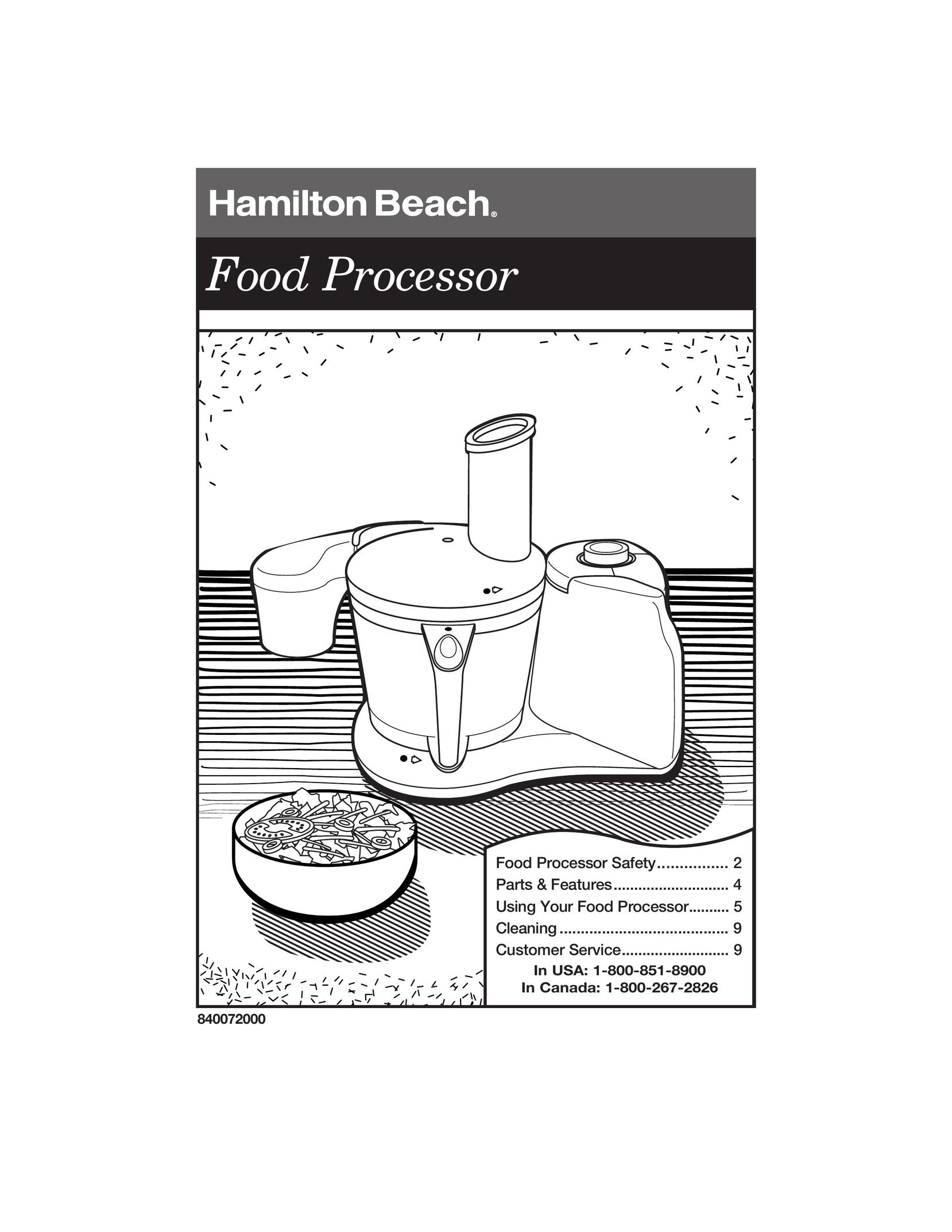 Hamilton Beach 840072000 Blender User Manual