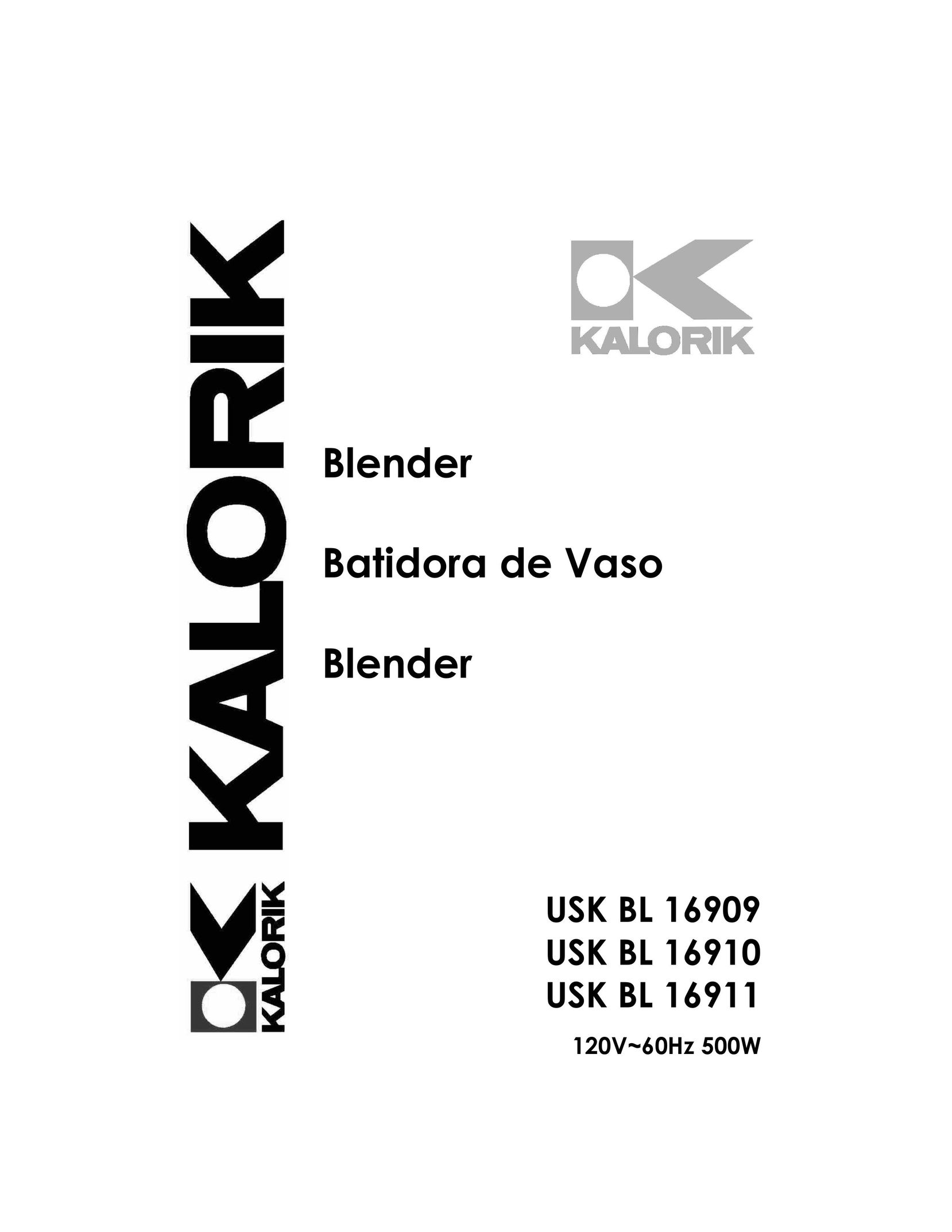 Kalorik USK BL 16910 Blender User Manual