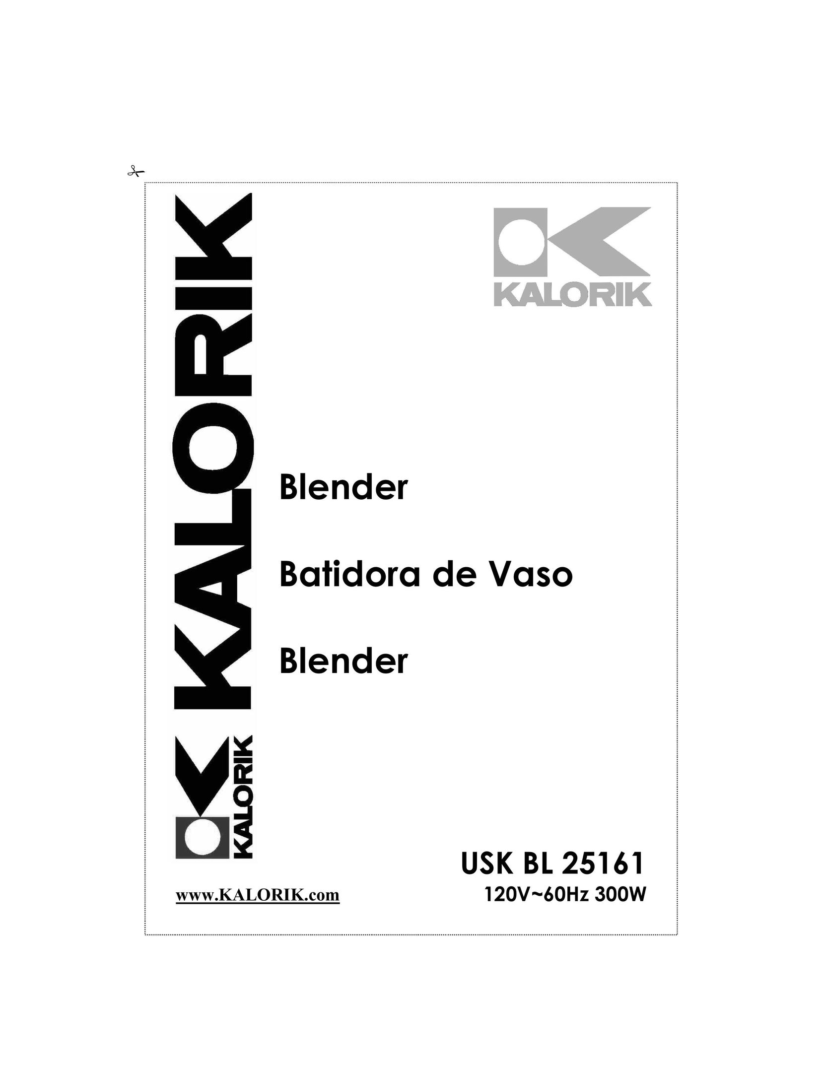 Kalorik USK BL 25161 Blender User Manual