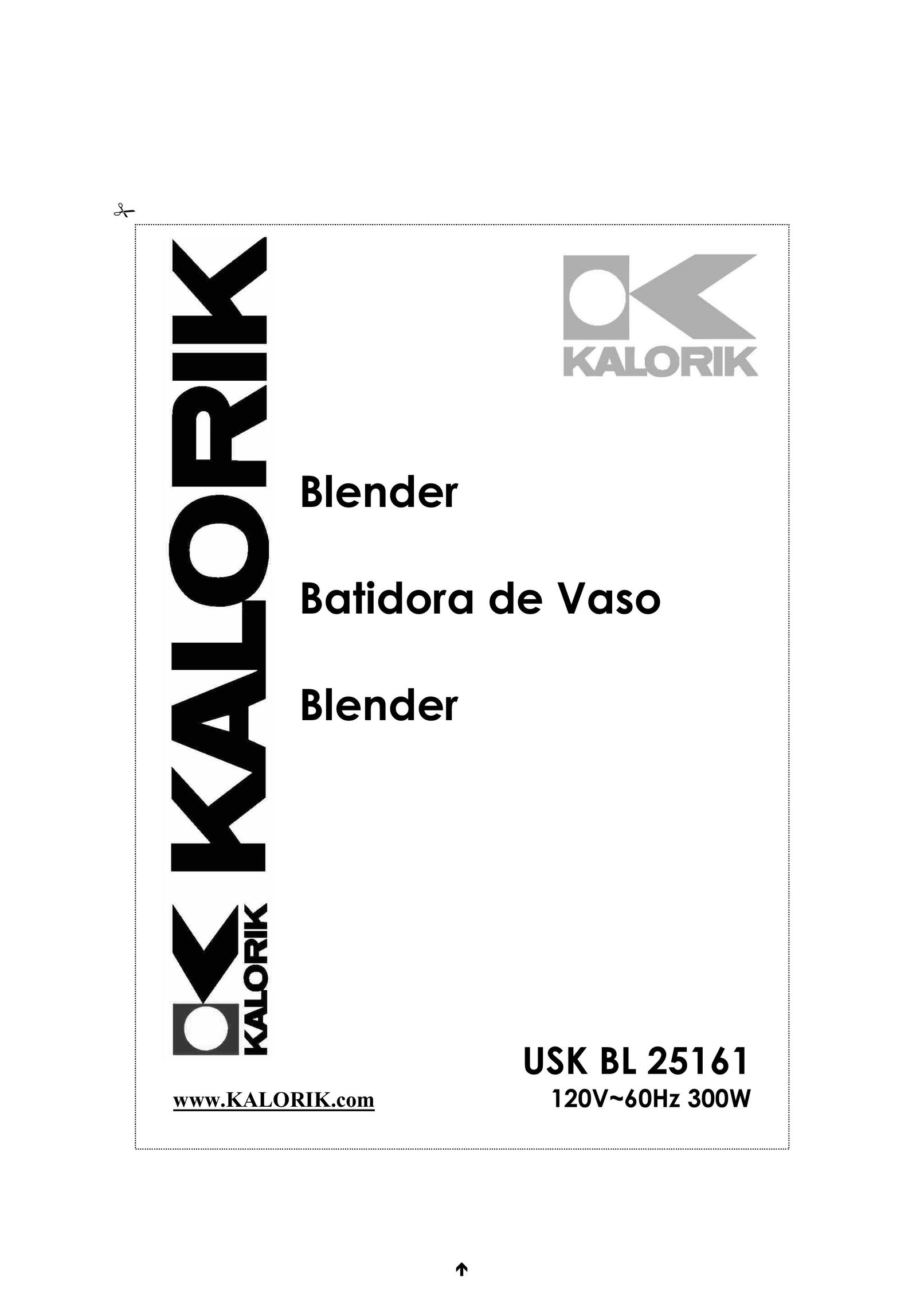 Kalorik usk bl 25161 Blender User Manual