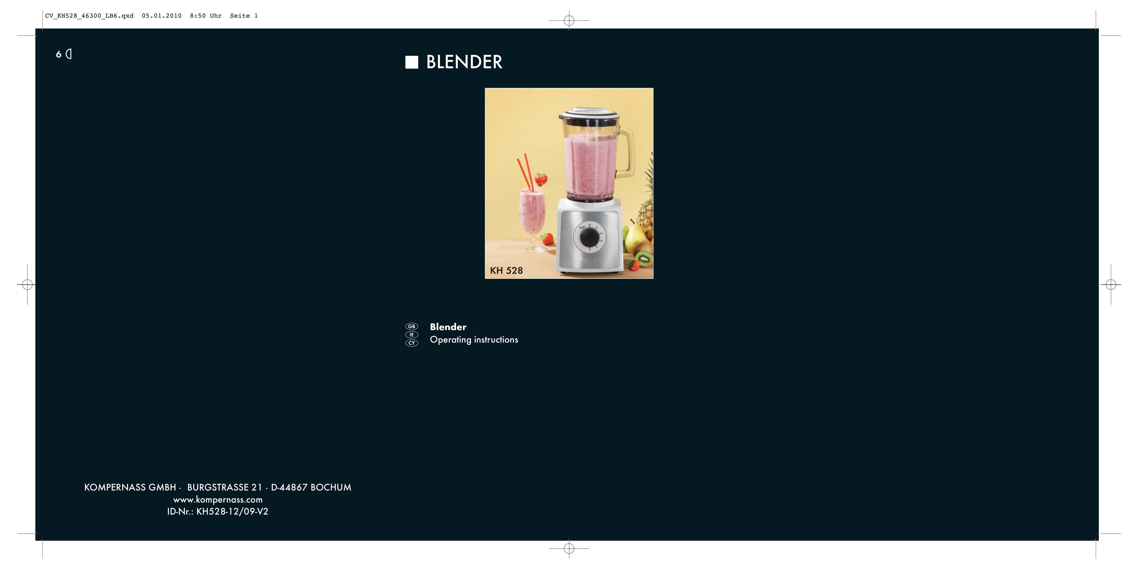 Kompernass KH 528 Blender User Manual