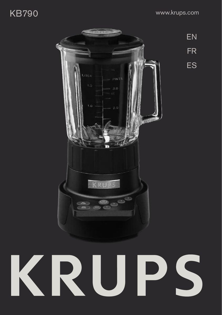 Krups KB790 Blender User Manual