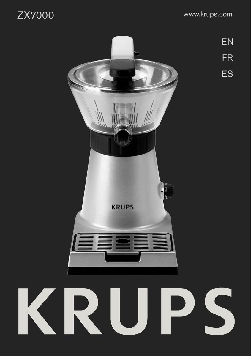 Krups ZX7000 Blender User Manual