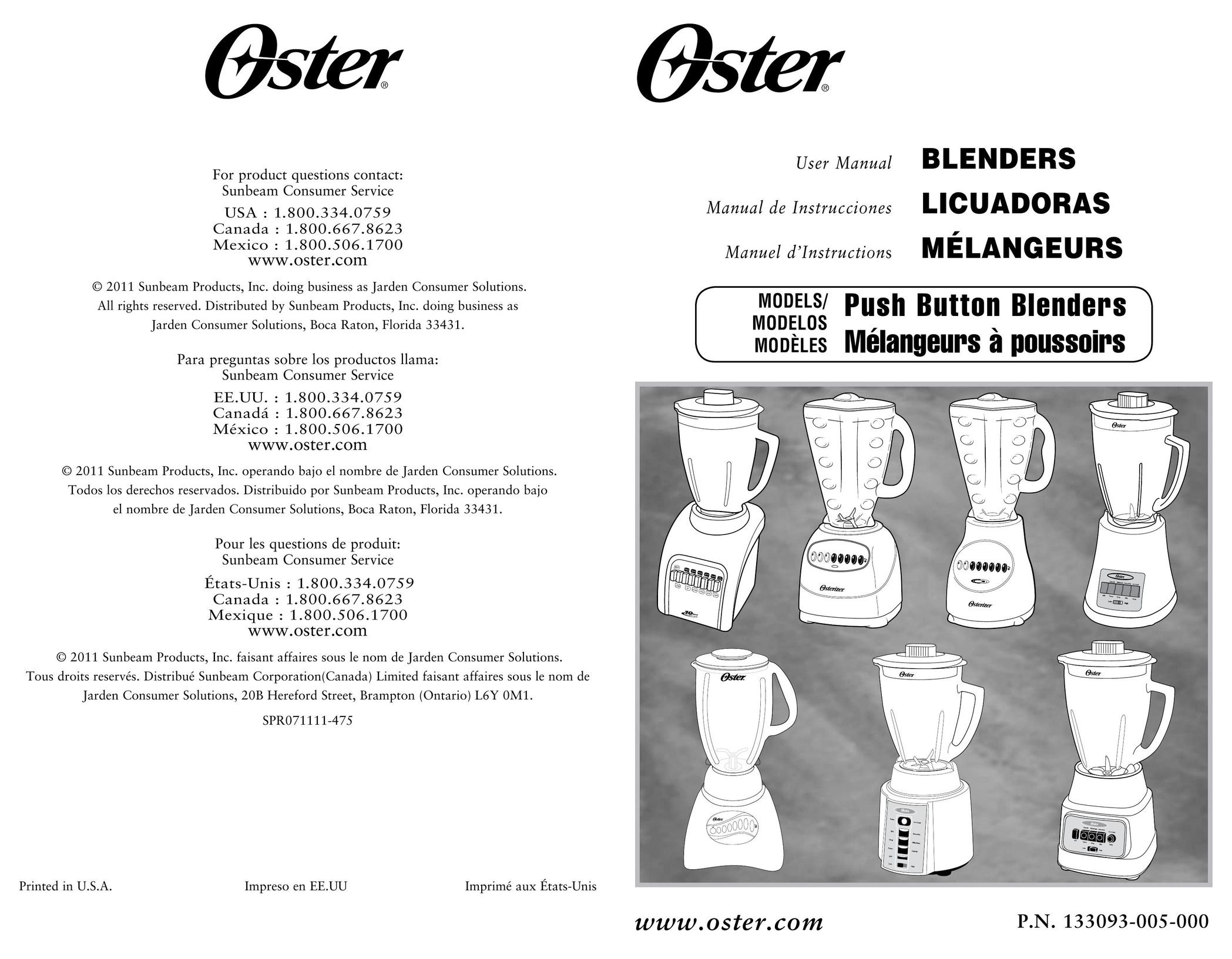 Oster BLENDERS Blender User Manual