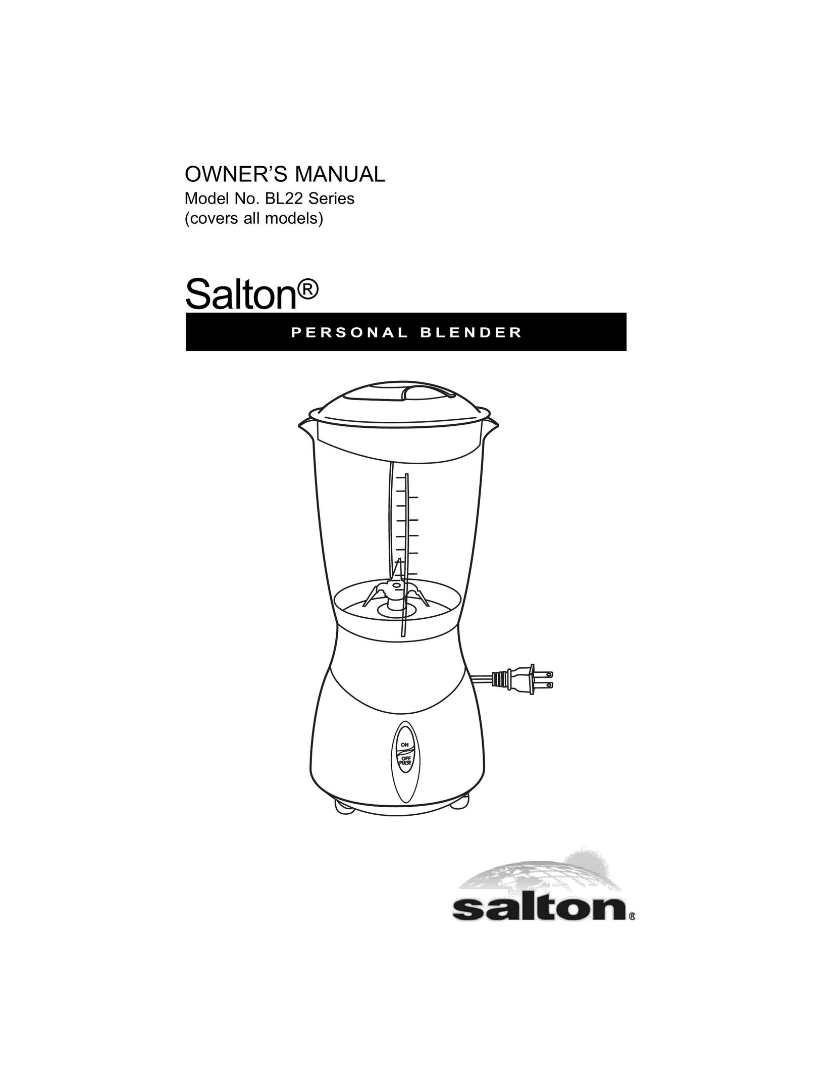 Salton BL22 Blender User Manual