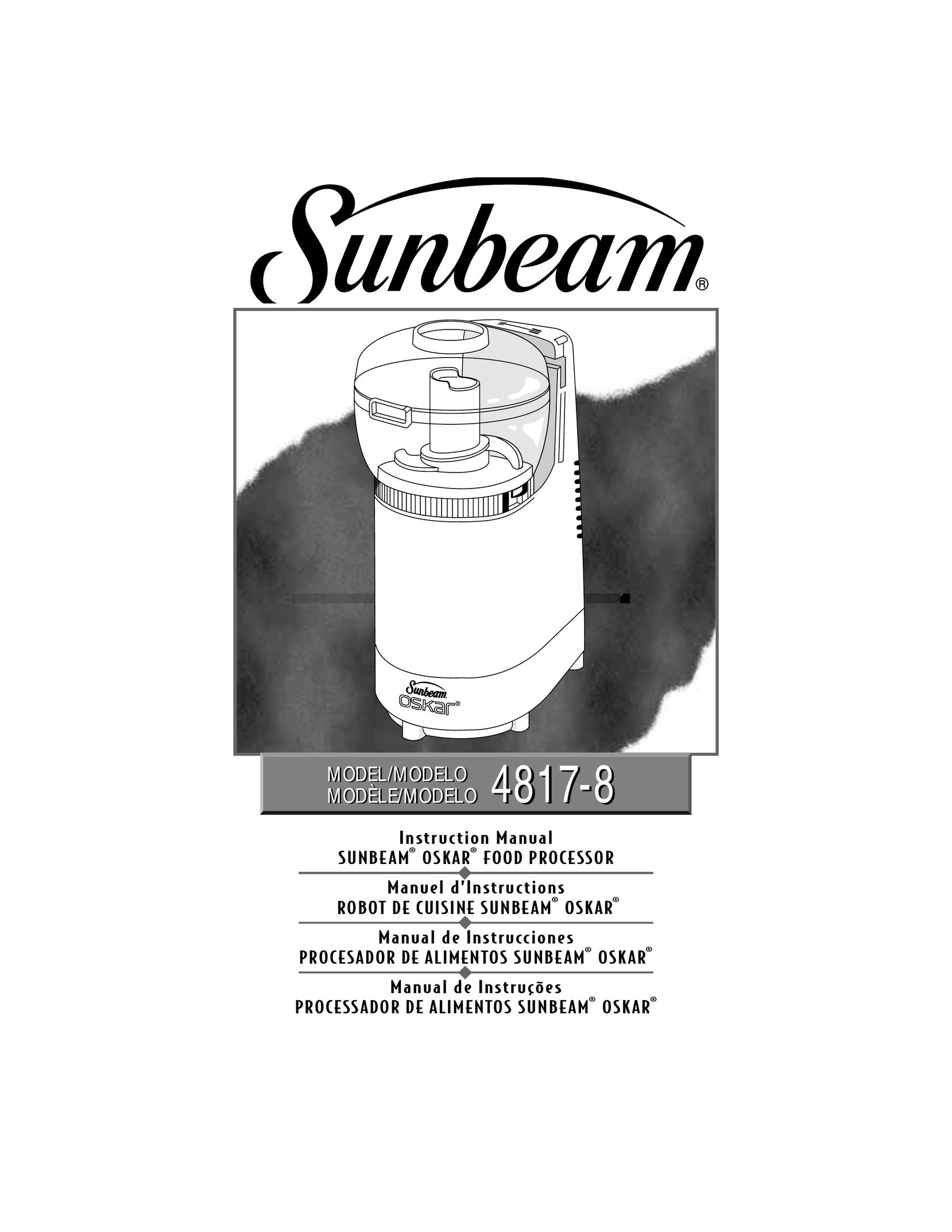 Sunbeam 4817-8 Blender User Manual