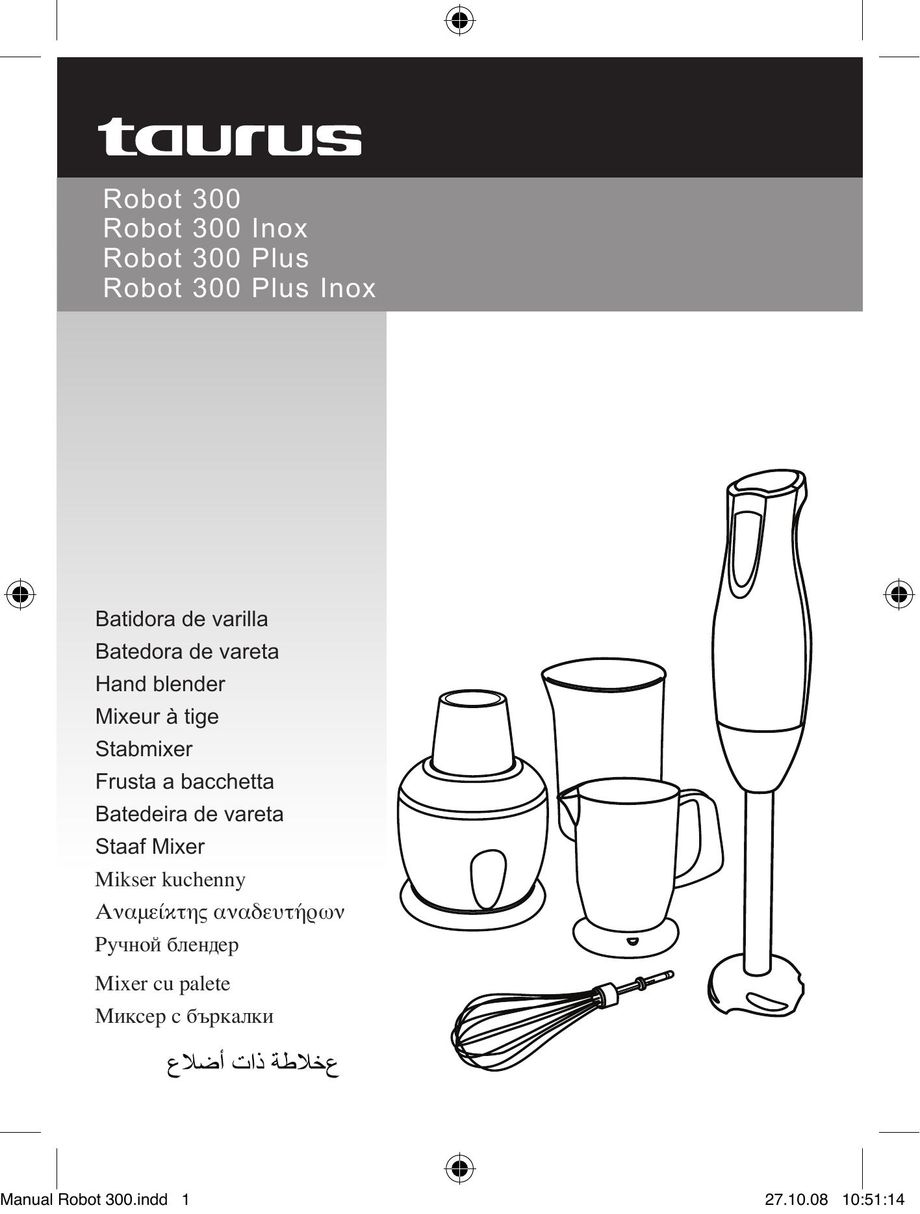 Taurus Group Robot 300 Inox Blender User Manual
