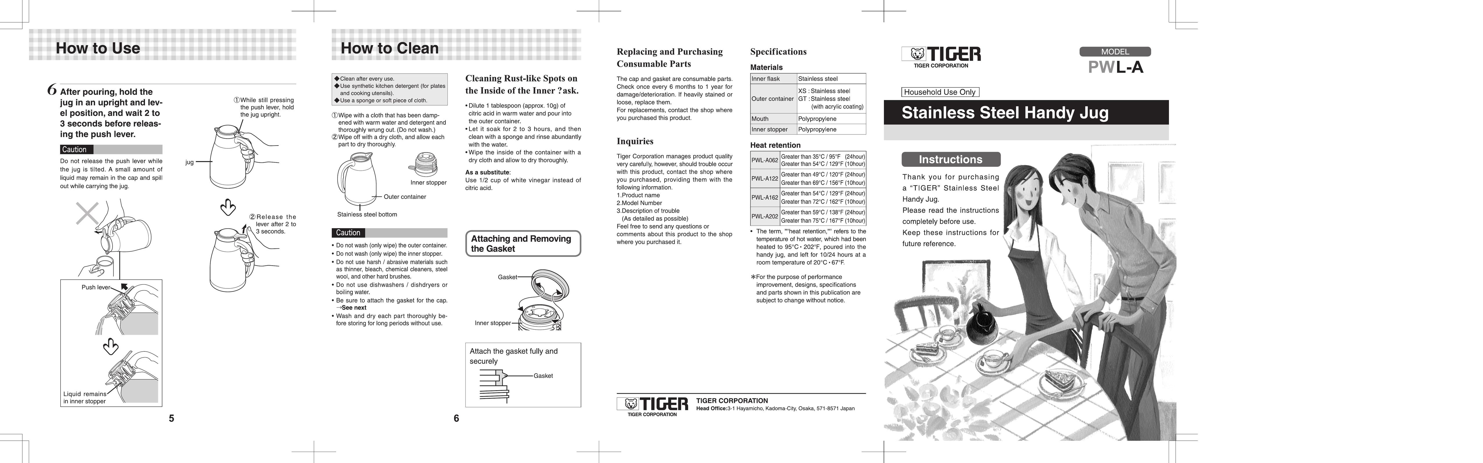Tiger Products Co., Ltd PWL-A Blender User Manual