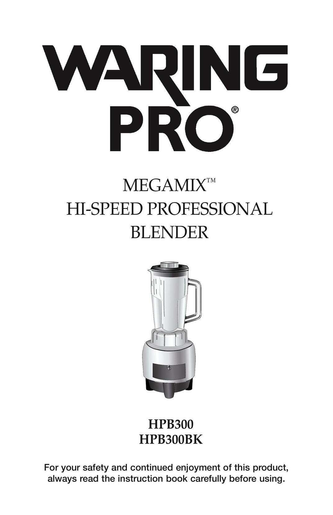 Waring HPB300BK Blender User Manual