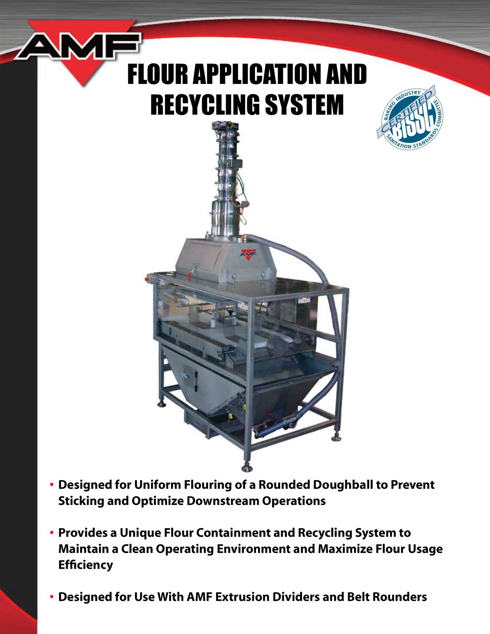 AMF Flour Application and Recycling System Bread Maker User Manual