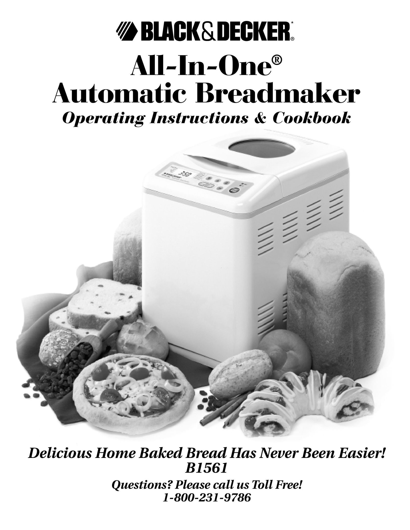 Black & Decker B1561 Bread Maker User Manual