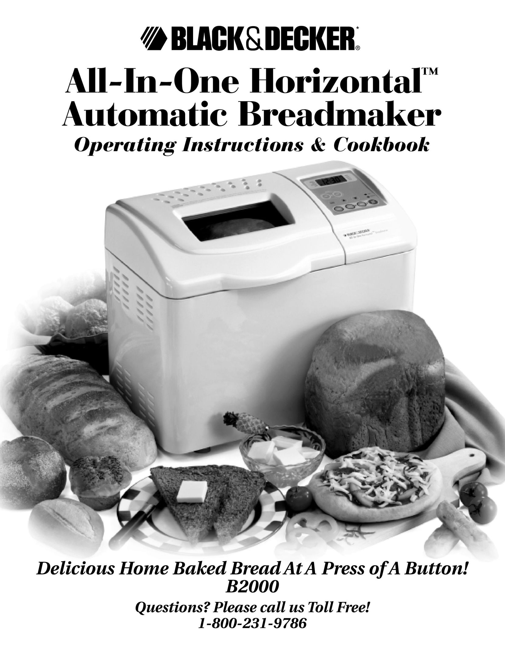 Black & Decker B2000 Bread Maker User Manual