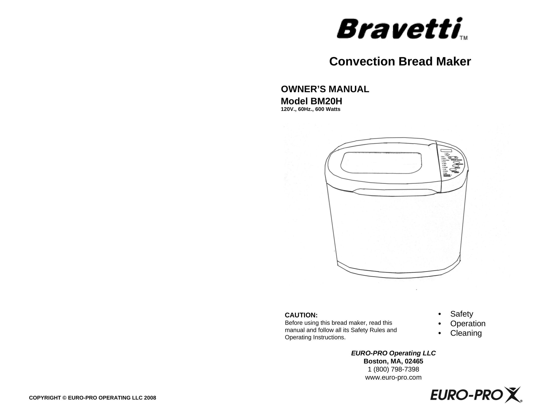 Bravetti BM20H Bread Maker User Manual