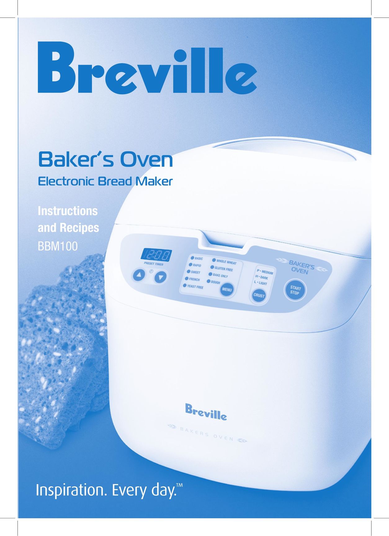 Breville BBM100 Bread Maker User Manual