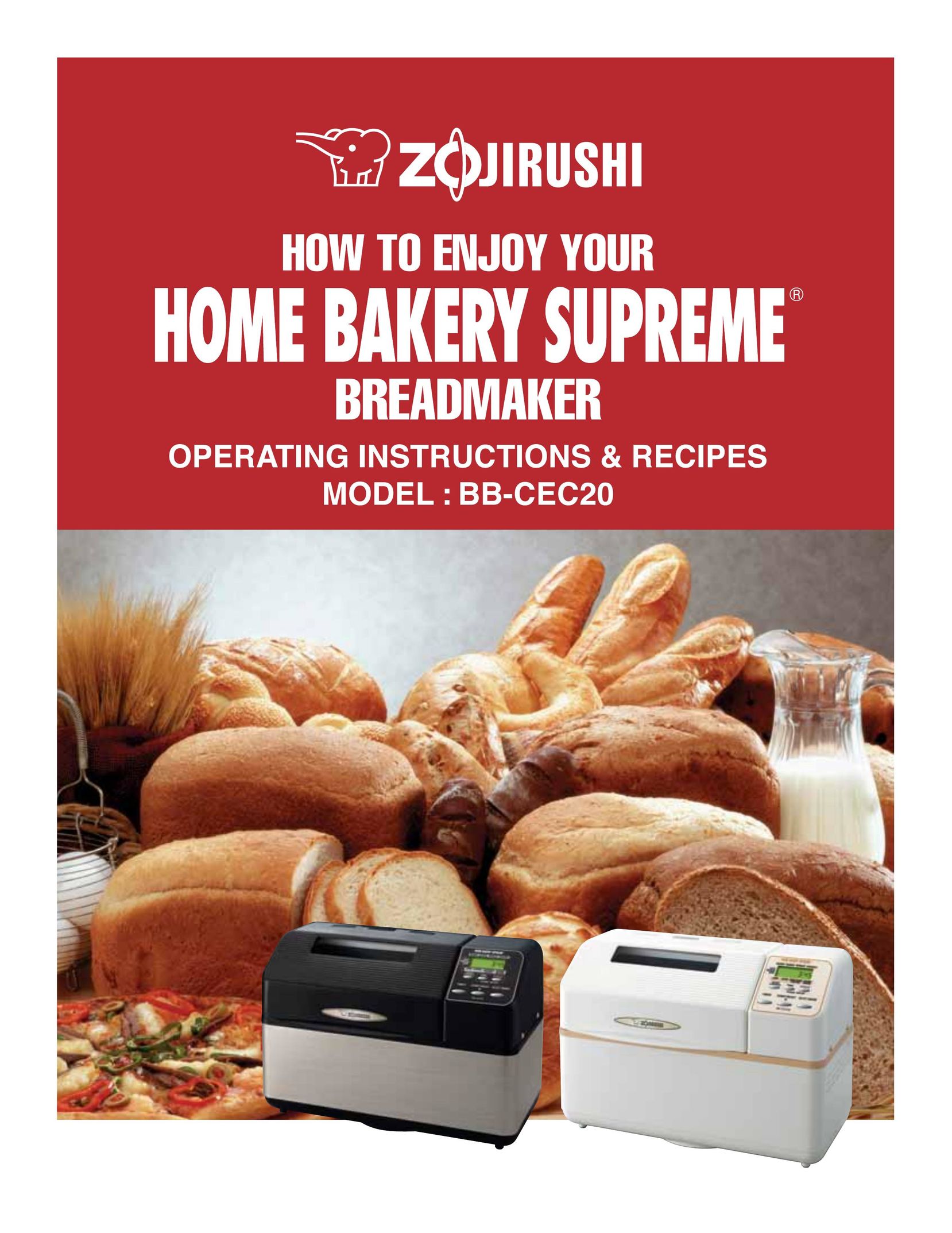 Zojirushi BB-CEC20 Bread Maker User Manual