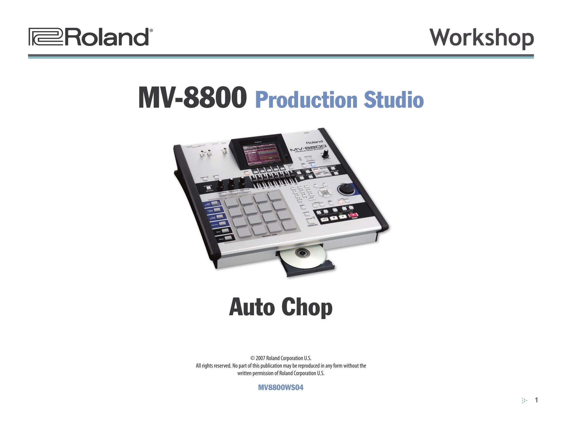 Roland MV8800WS04 Can Opener User Manual