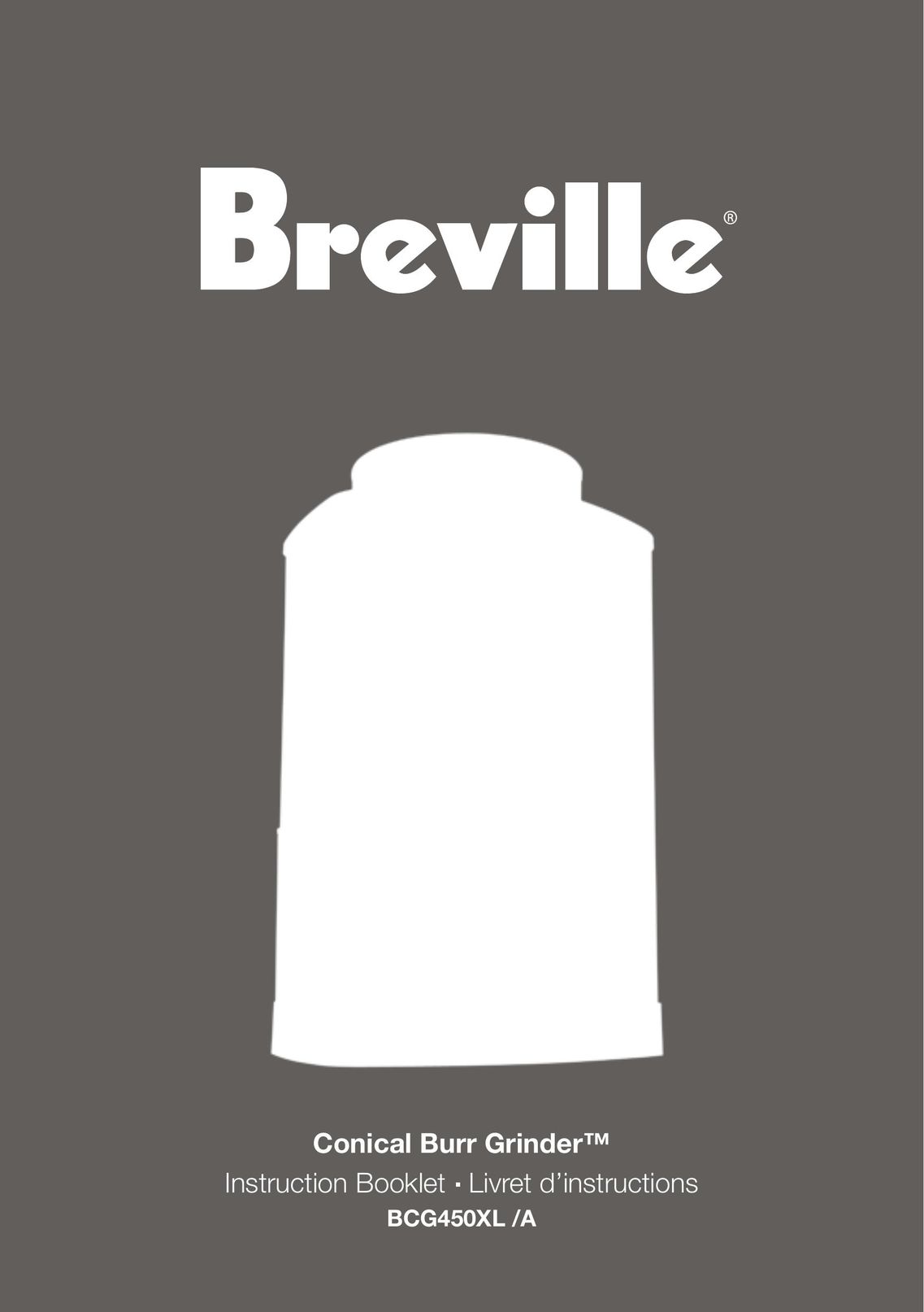 Breville BCG450XL /A Coffee Grinder User Manual
