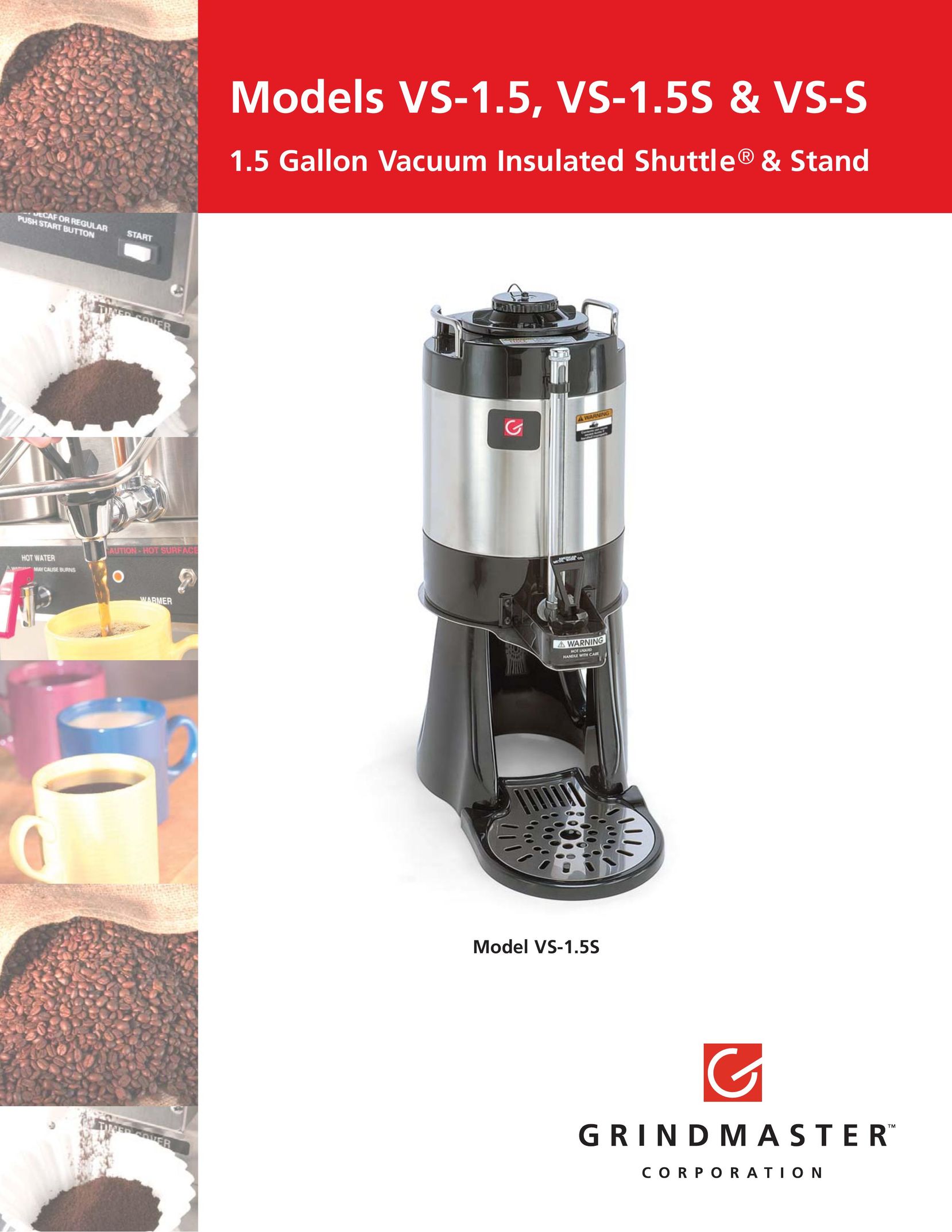 Grindmaster VS-S Coffee Grinder User Manual