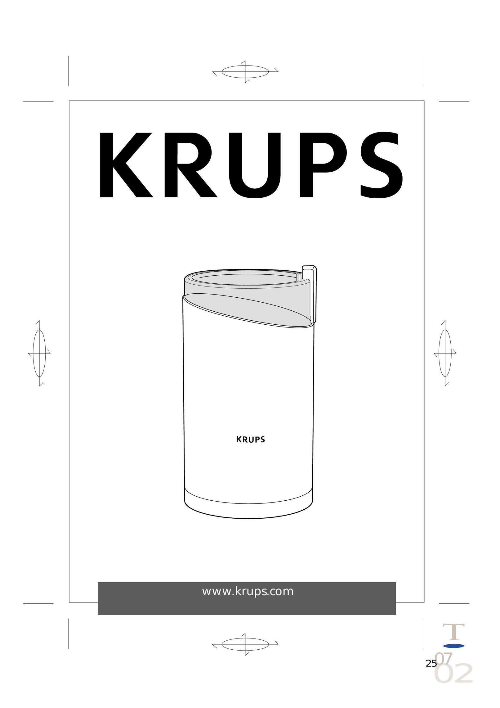 Krups F 203 Coffee Grinder User Manual