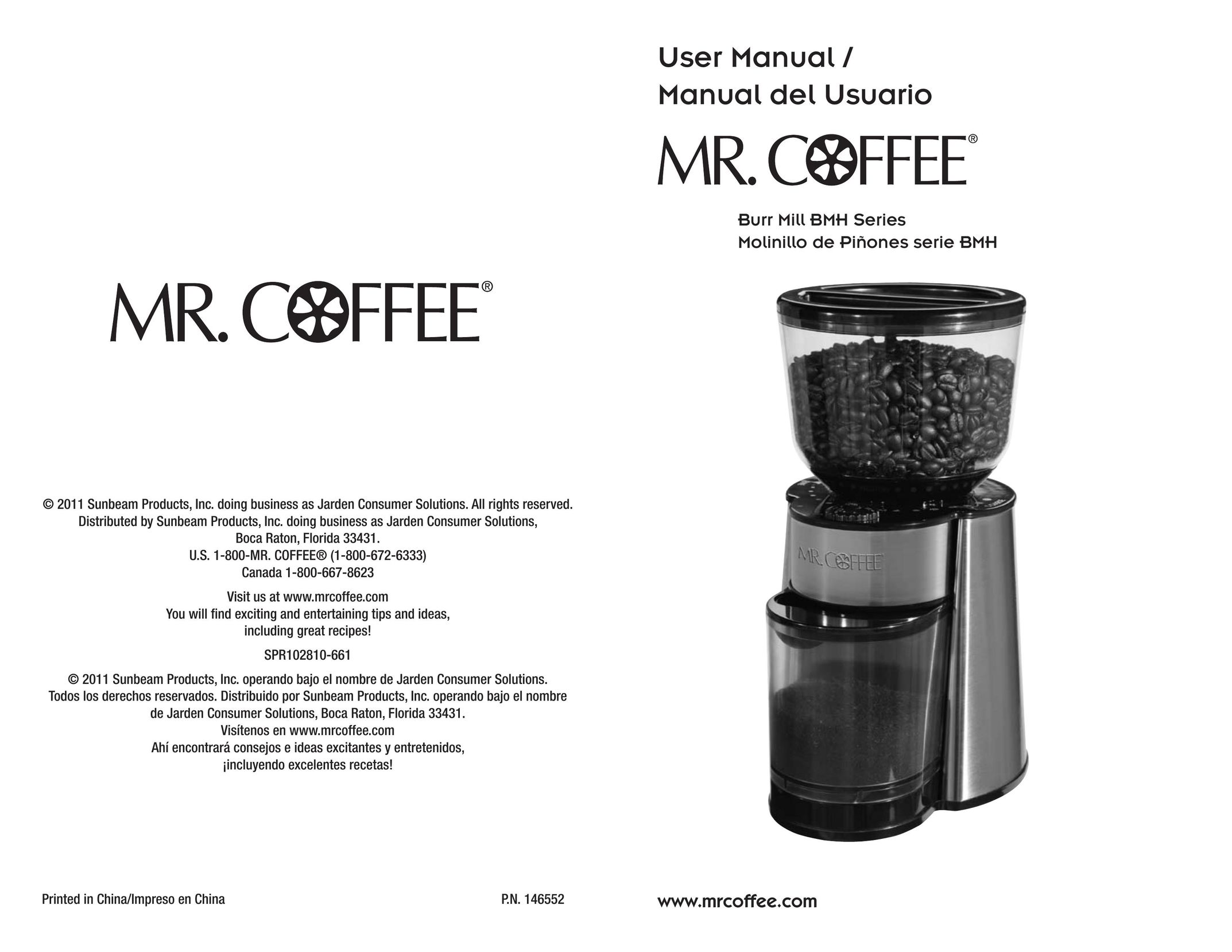 Mr. Coffee BMH Coffee Grinder User Manual