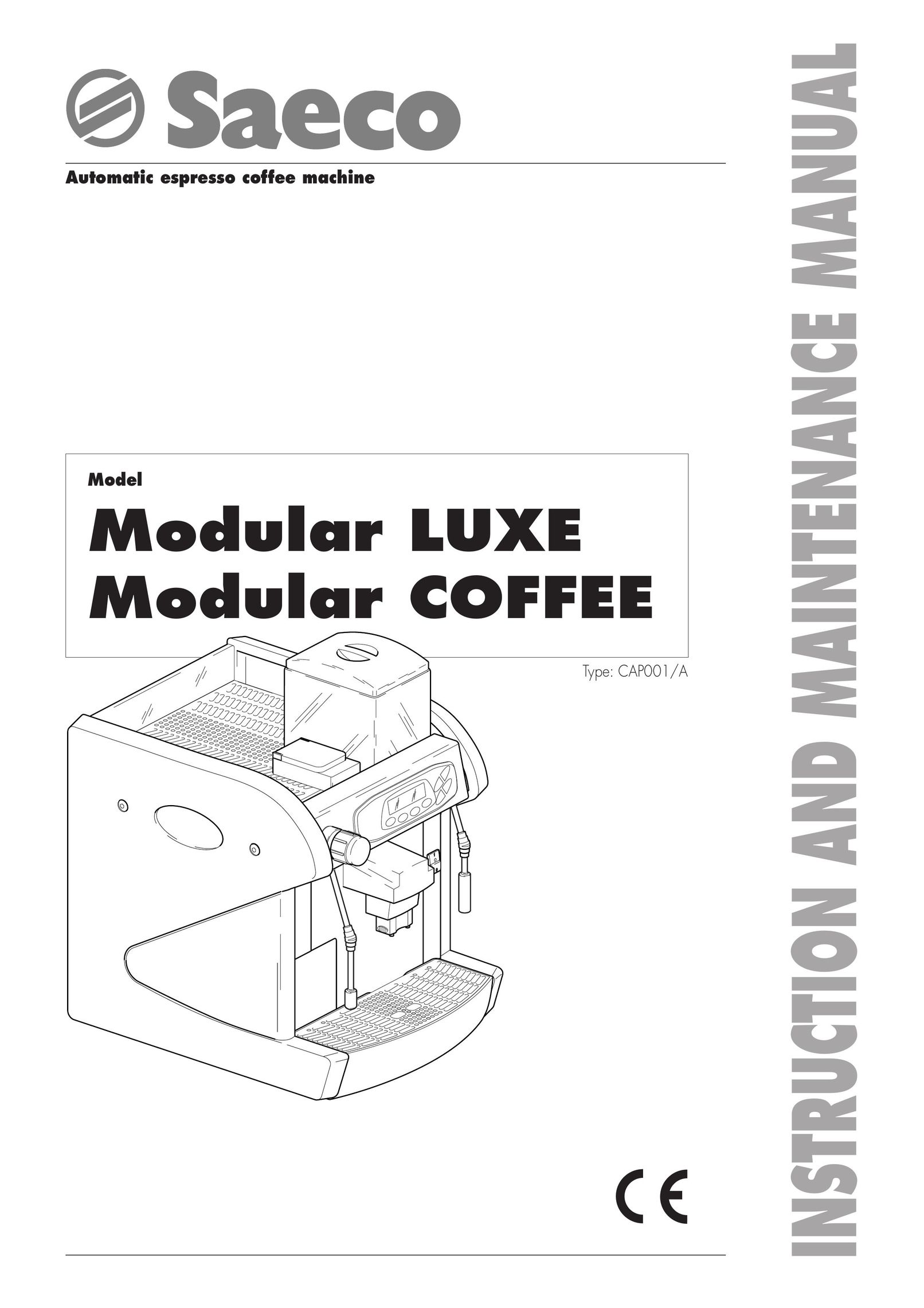Saeco Coffee Makers CAP001/A Coffee Grinder User Manual