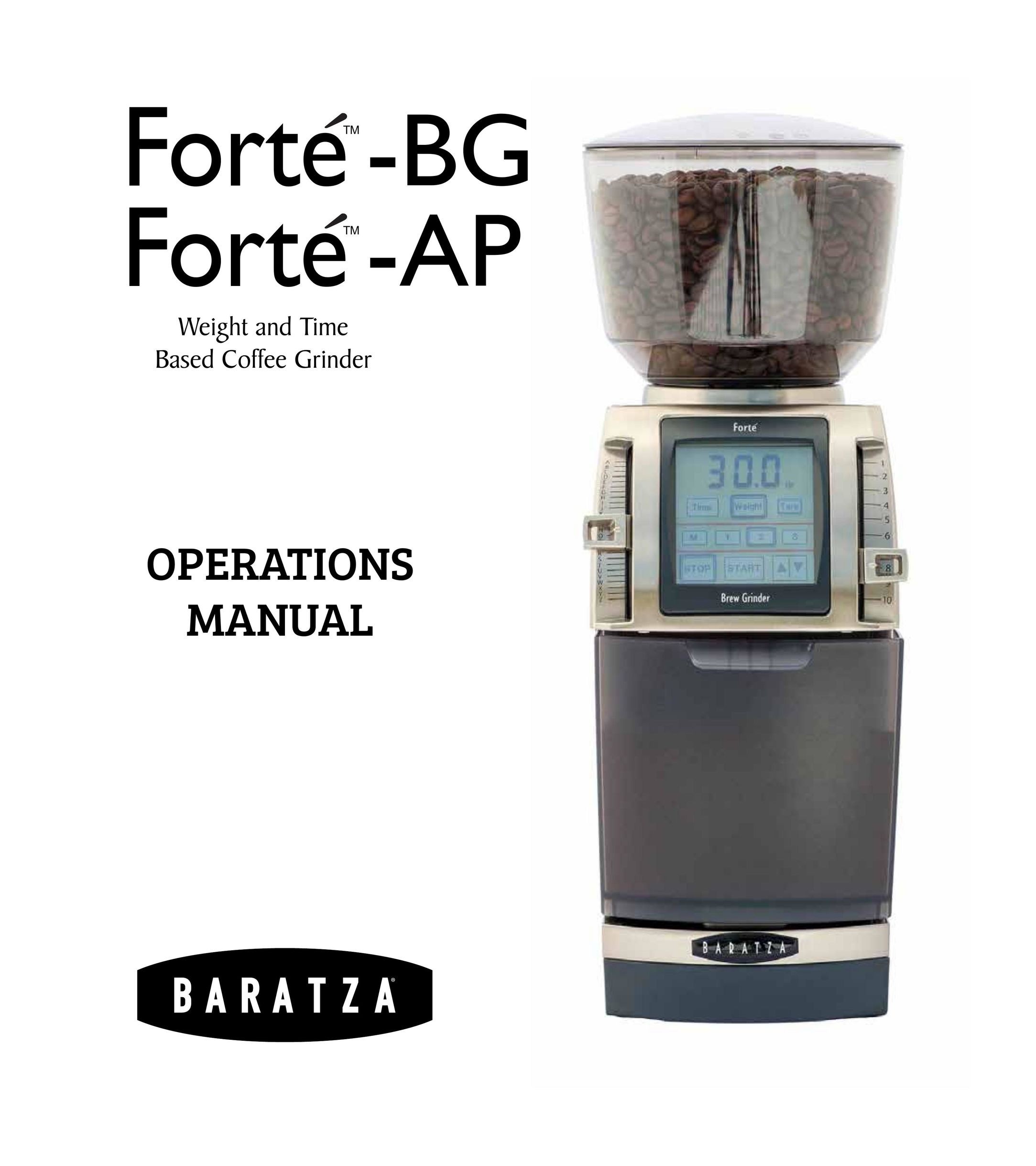 Baratza Forte-BG Coffeemaker User Manual