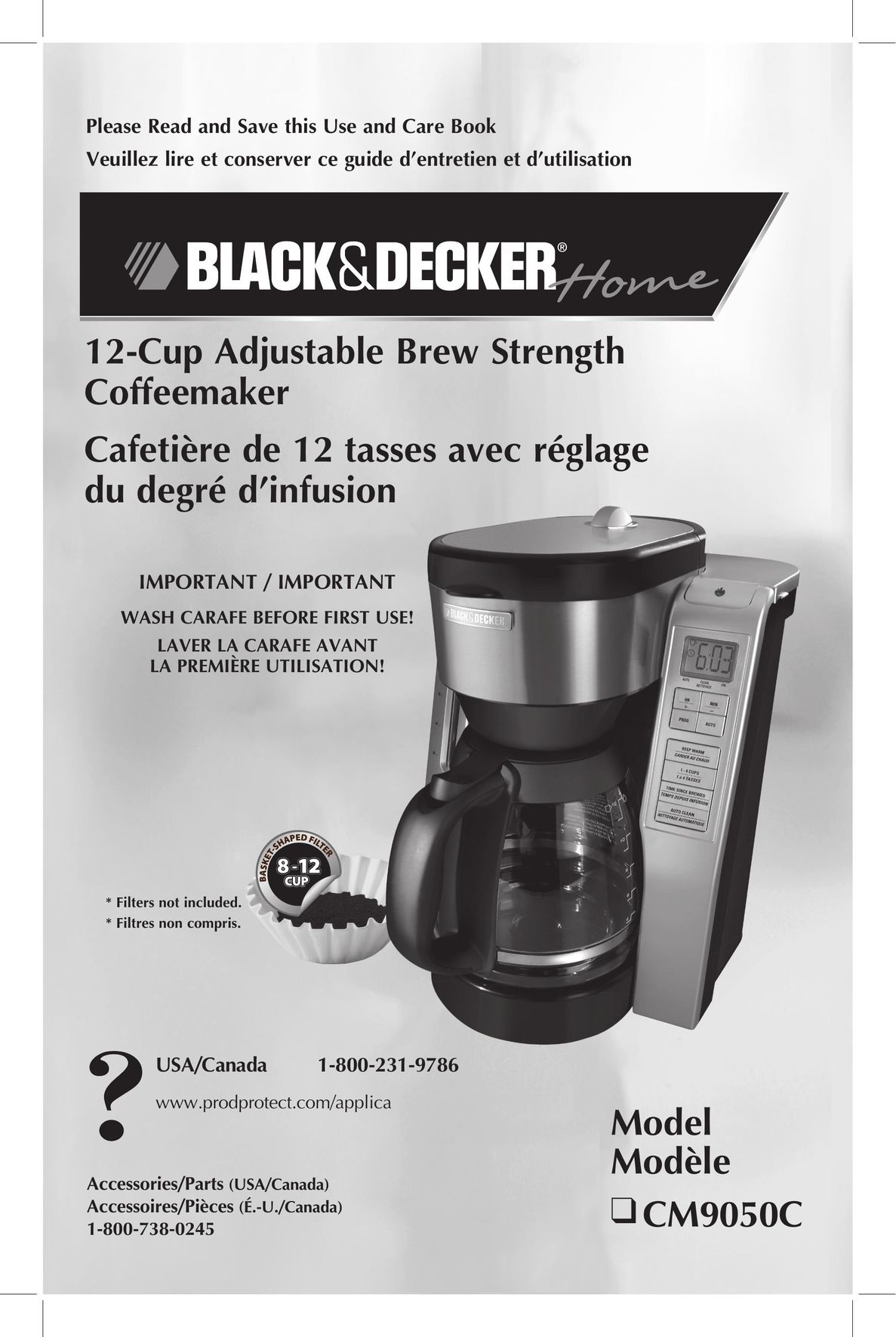 Black & Decker CM9050C Coffeemaker User Manual