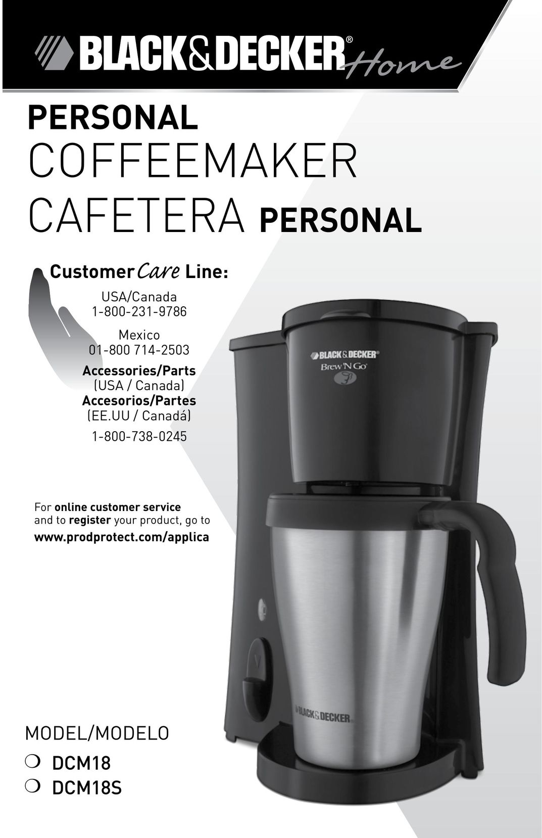 Black & Decker DCM18S Coffeemaker User Manual