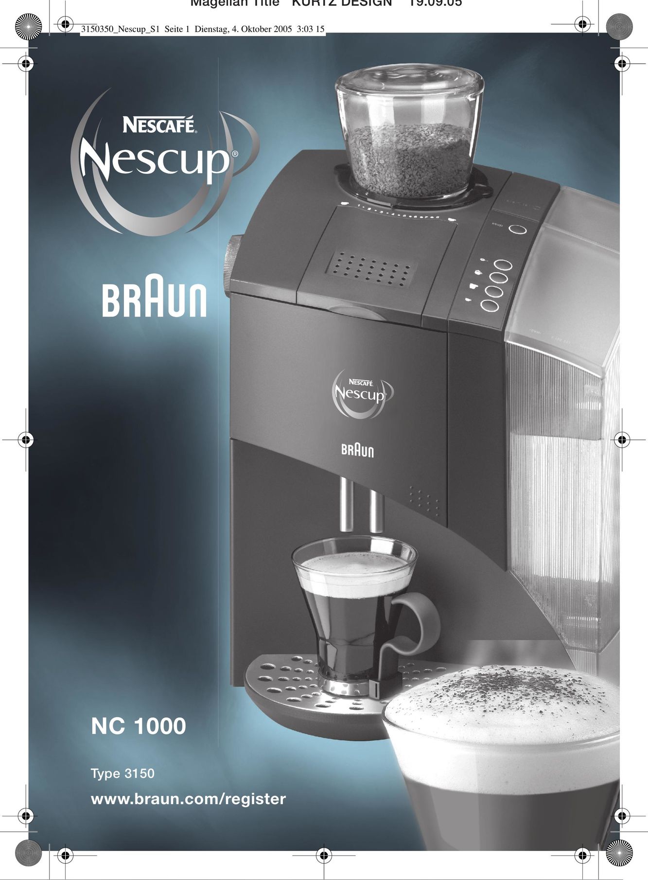Braun NC1000 Coffeemaker User Manual