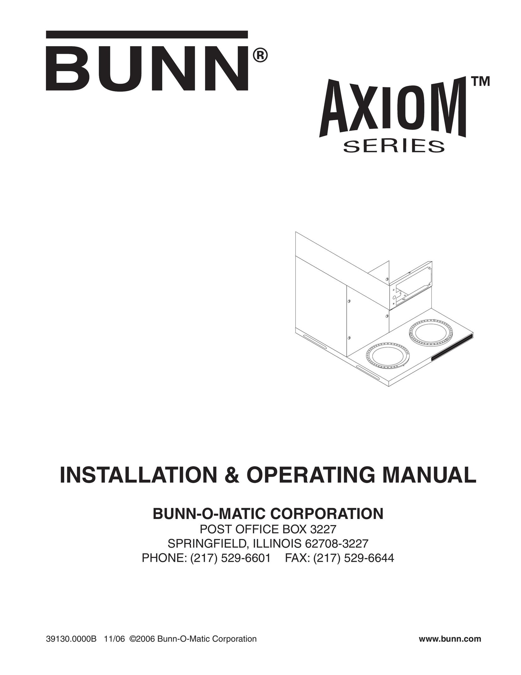 Bunn Axiom Series Coffeemaker User Manual