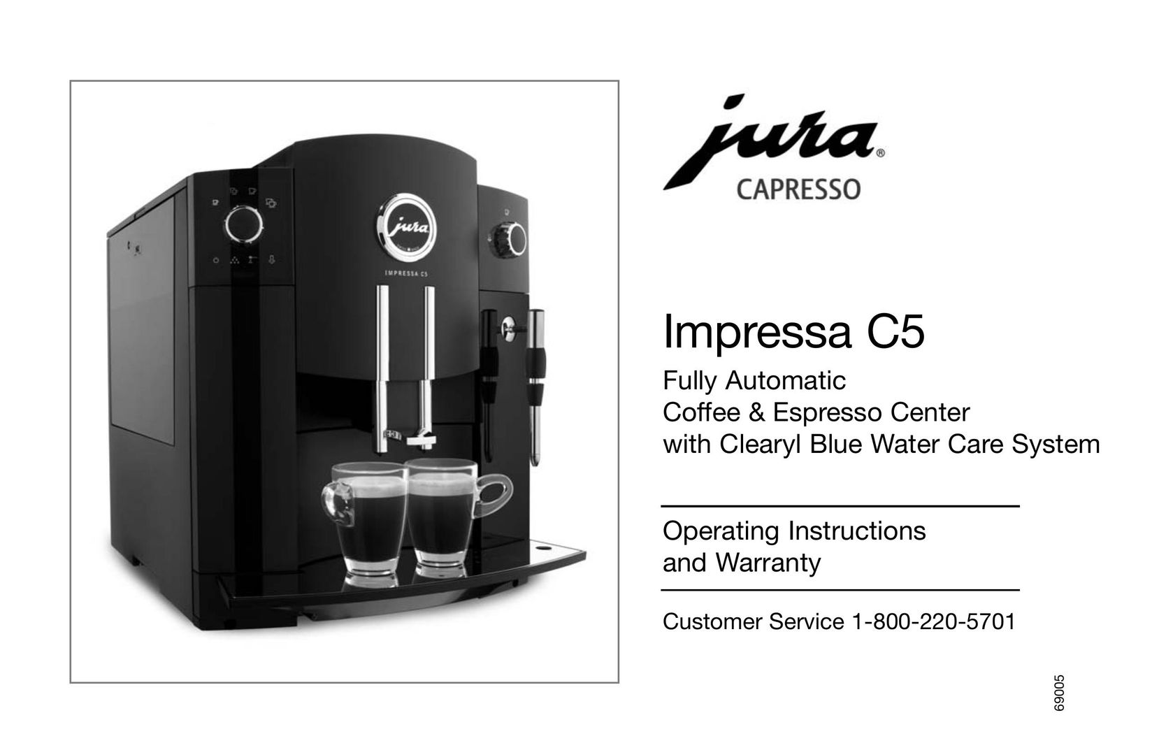 Capresso 69005 Coffeemaker User Manual