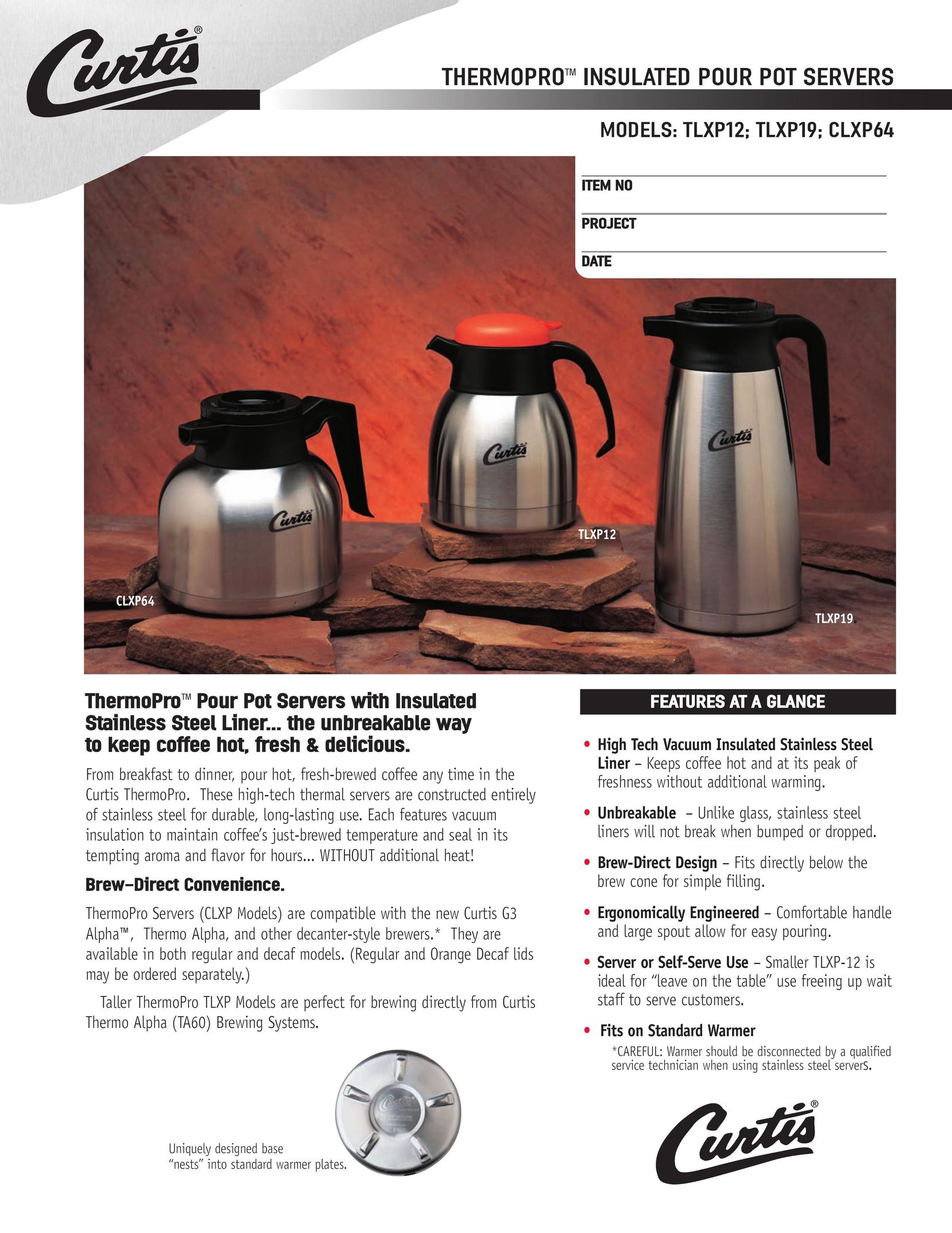 Curtis TLXP12 Coffeemaker User Manual