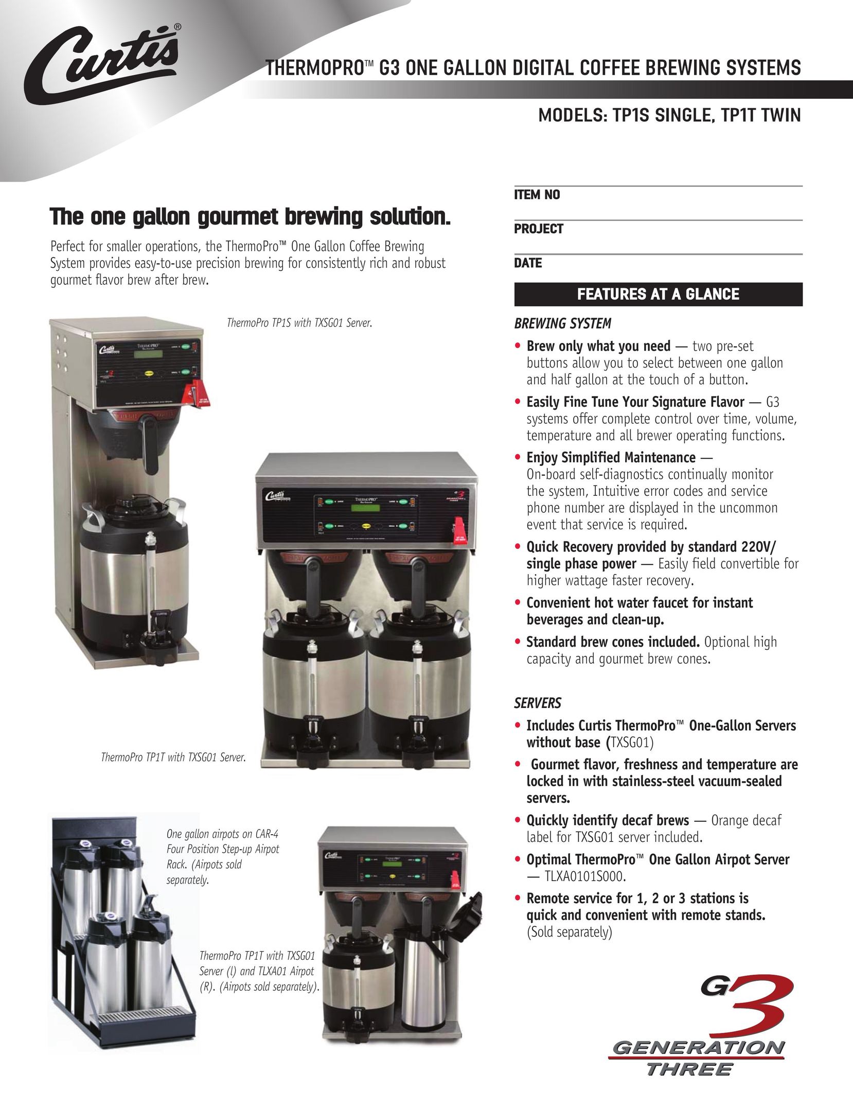 Curtis TP1T TWIN Coffeemaker User Manual