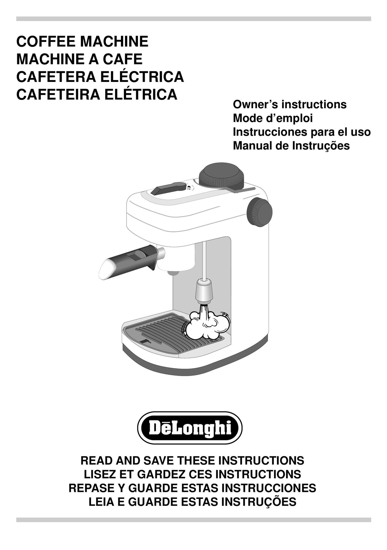 DeLonghi BAR6 Coffeemaker User Manual