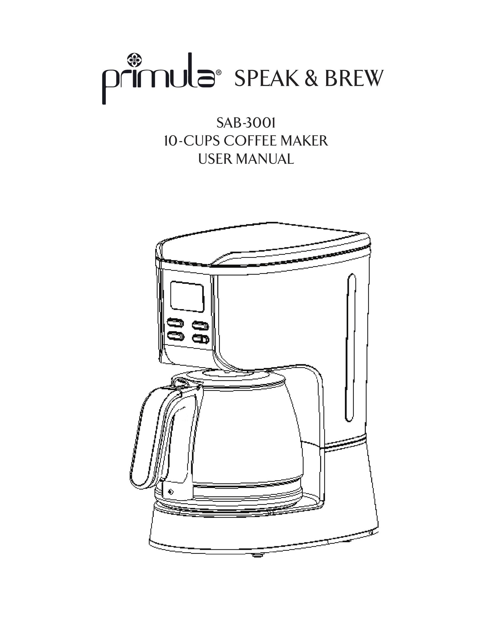 Epoca SAB-3001 Coffeemaker User Manual