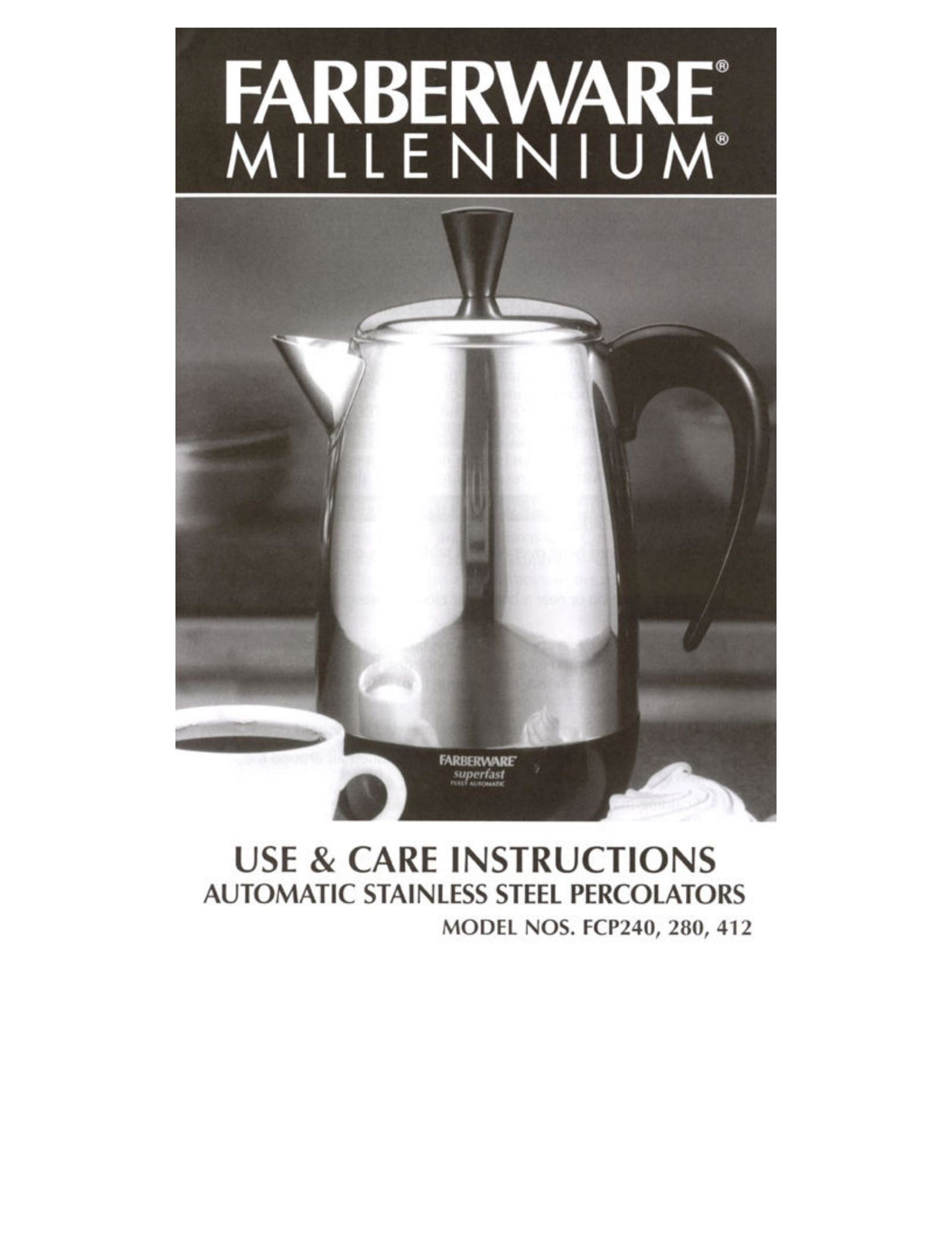 Farberware RFCP280 Coffeemaker User Manual