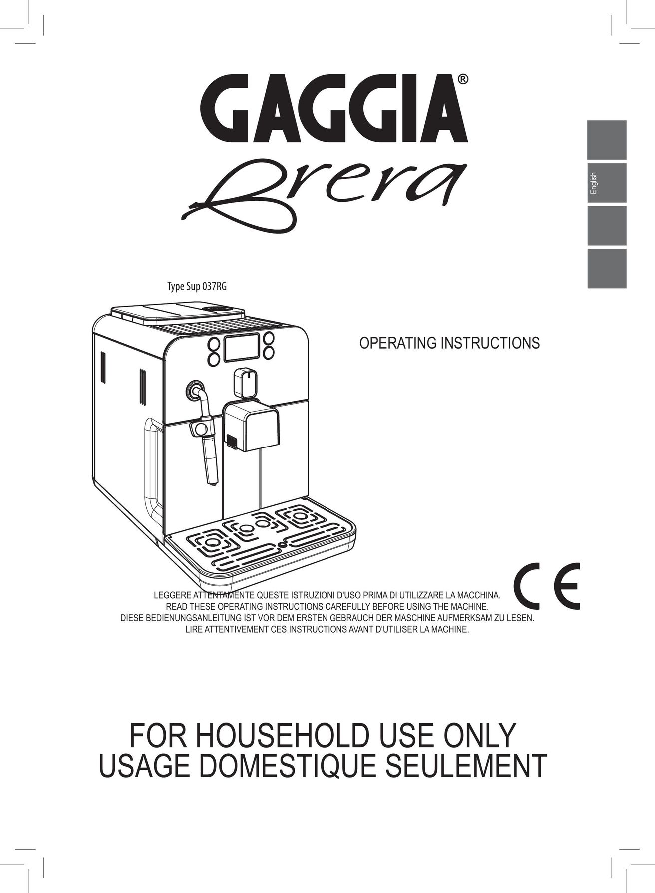 Gaggia 037RG Coffeemaker User Manual