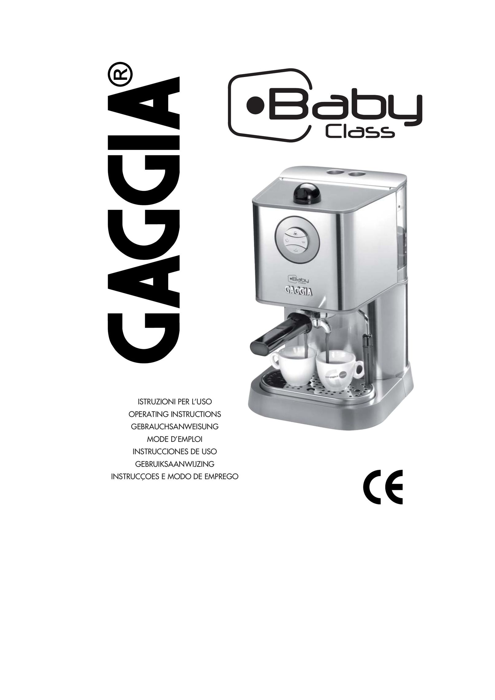 Gaggia 12300 Coffeemaker User Manual