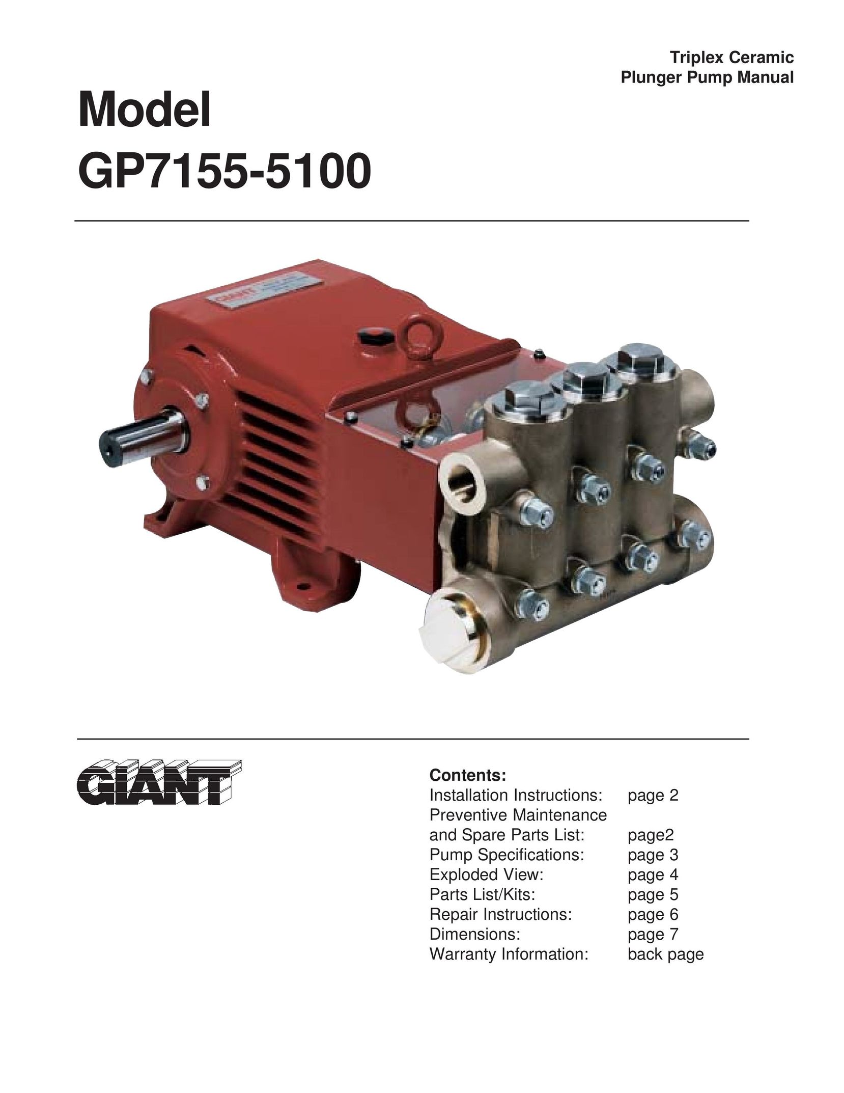 Giant GP7155-5100 Coffeemaker User Manual