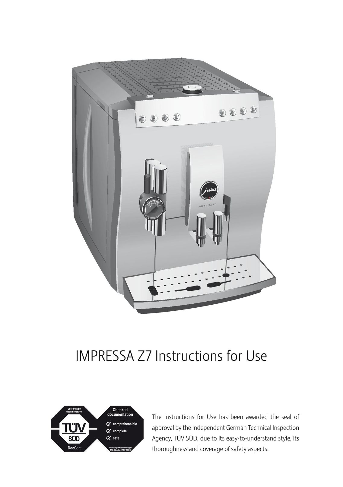Jura Capresso 13549 Coffeemaker User Manual