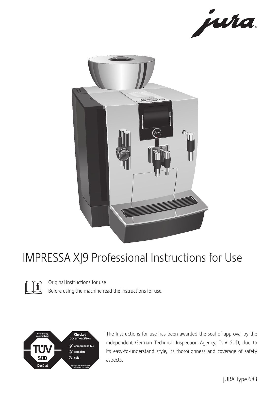 Jura Capresso 13637 Coffeemaker User Manual
