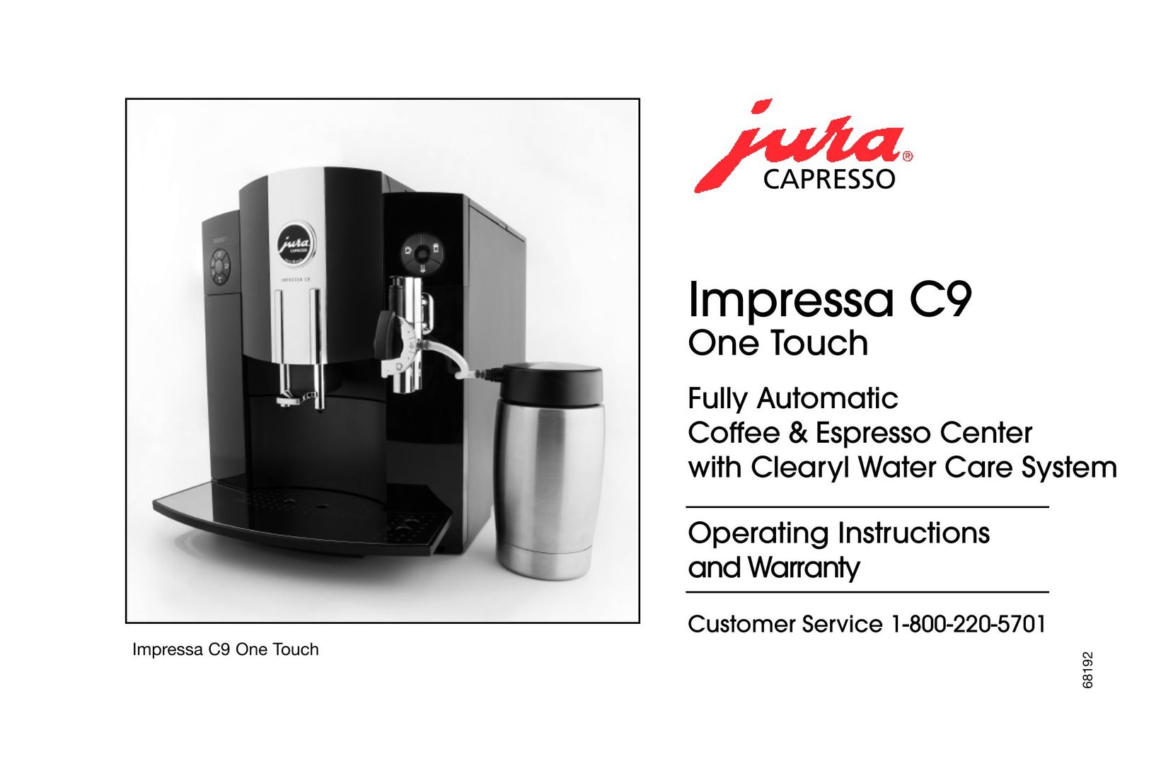 Jura Capresso 68192 Coffeemaker User Manual