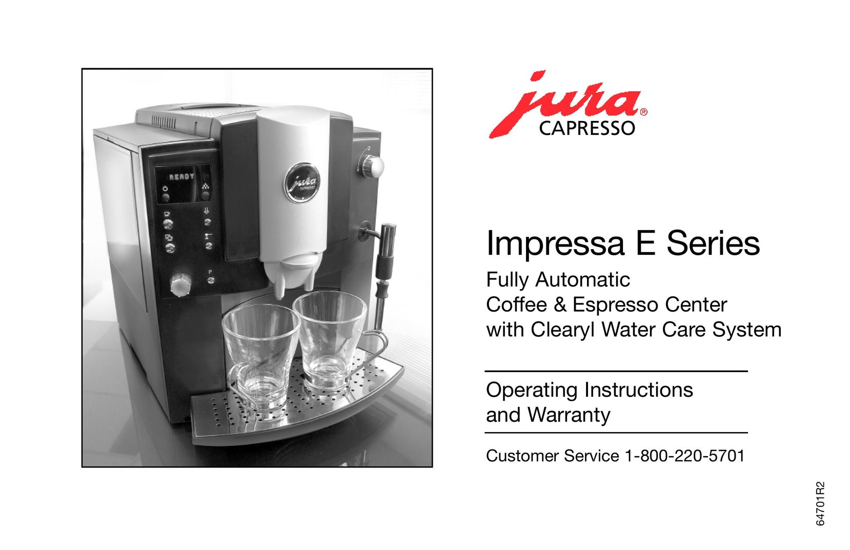 Jura Capresso E9 Coffeemaker User Manual