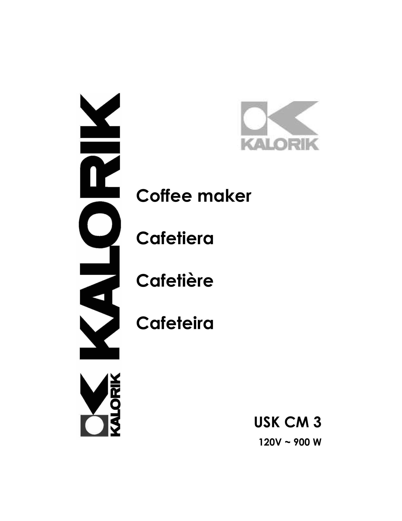 Kalorik USK CM 3 Coffeemaker User Manual