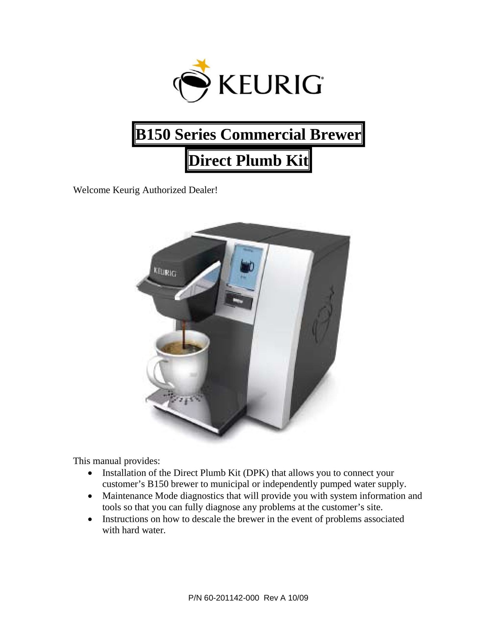 Keurig B150 Coffeemaker User Manual