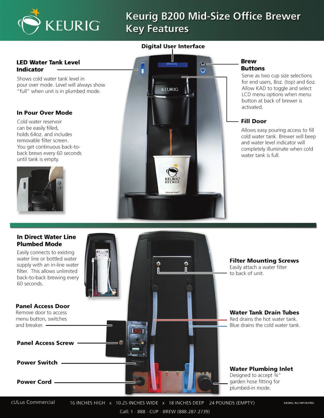Keurig B200 Coffeemaker User Manual