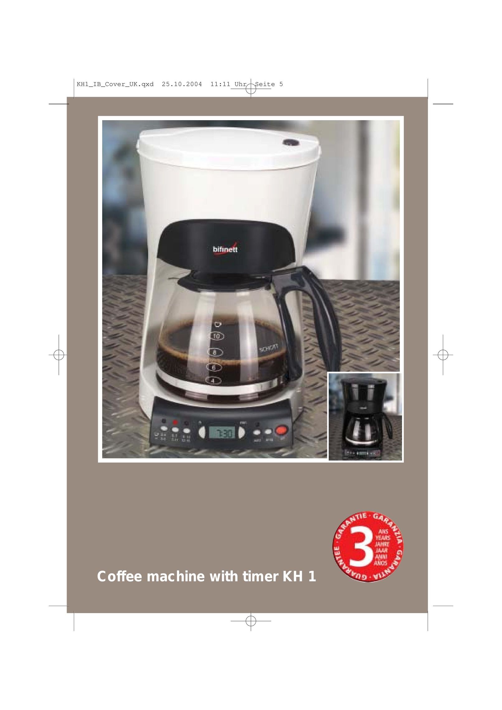 Kompernass KH 1 Coffeemaker User Manual