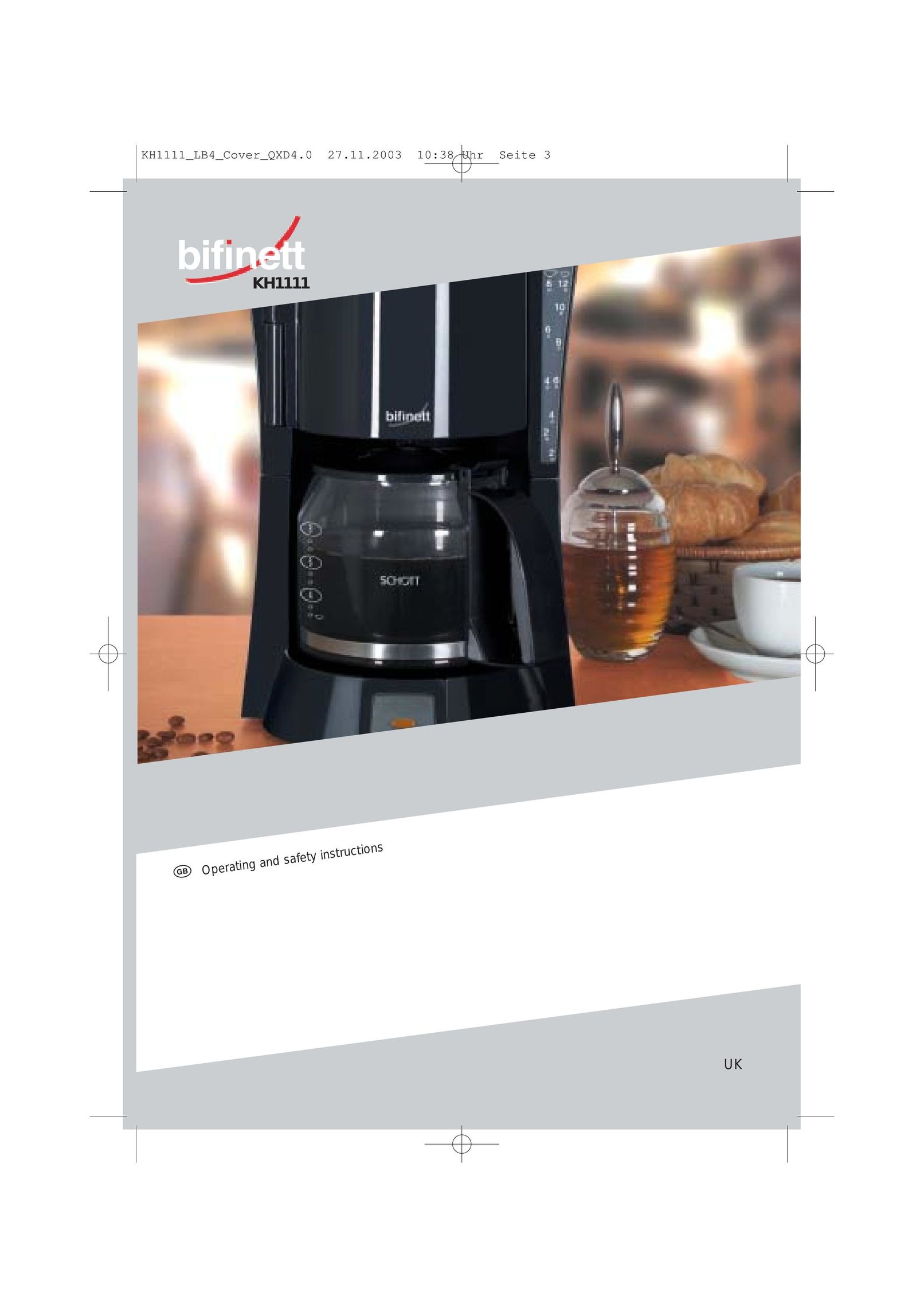Kompernass KH 1111 Coffeemaker User Manual