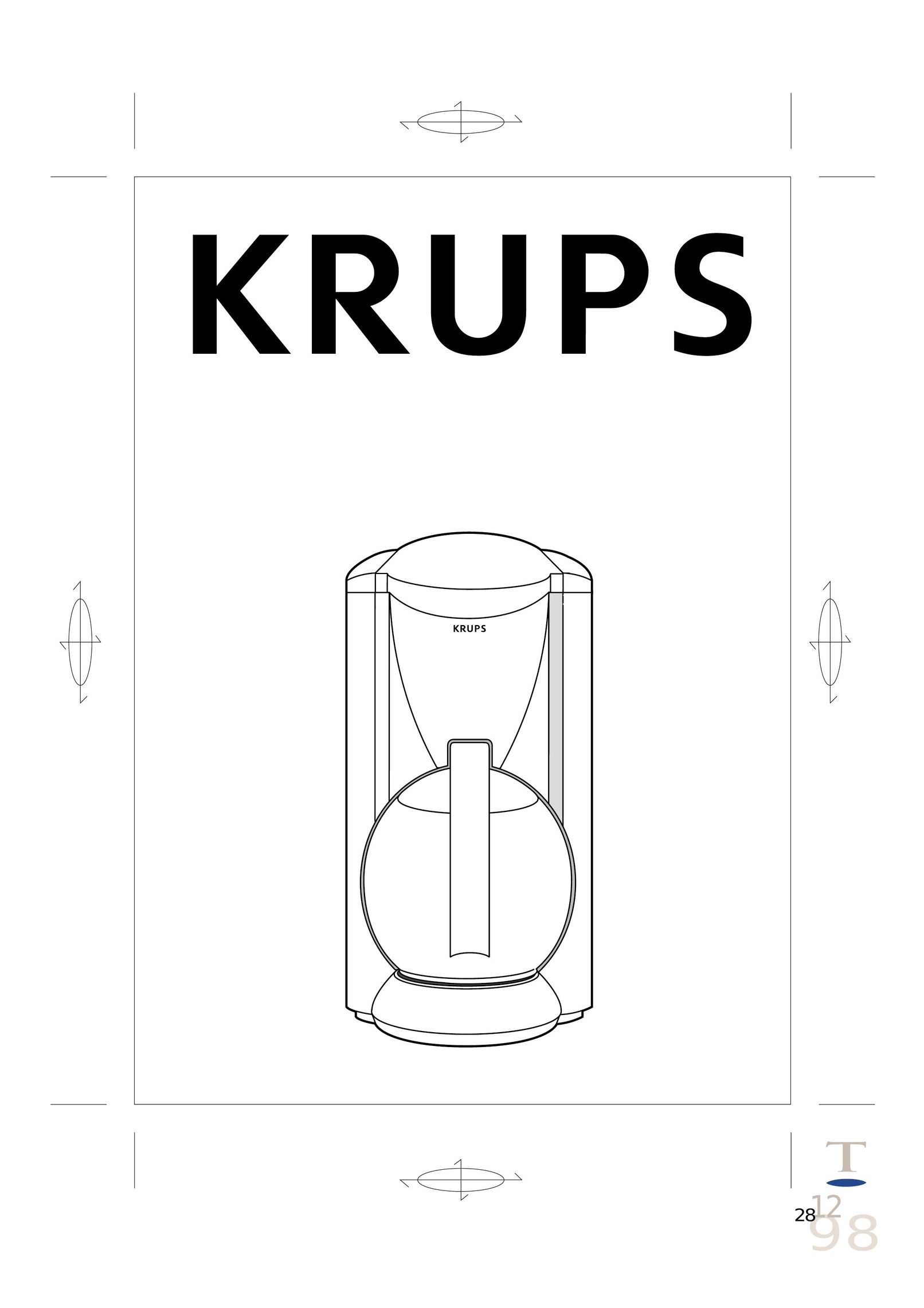 Krups 466 Coffeemaker User Manual