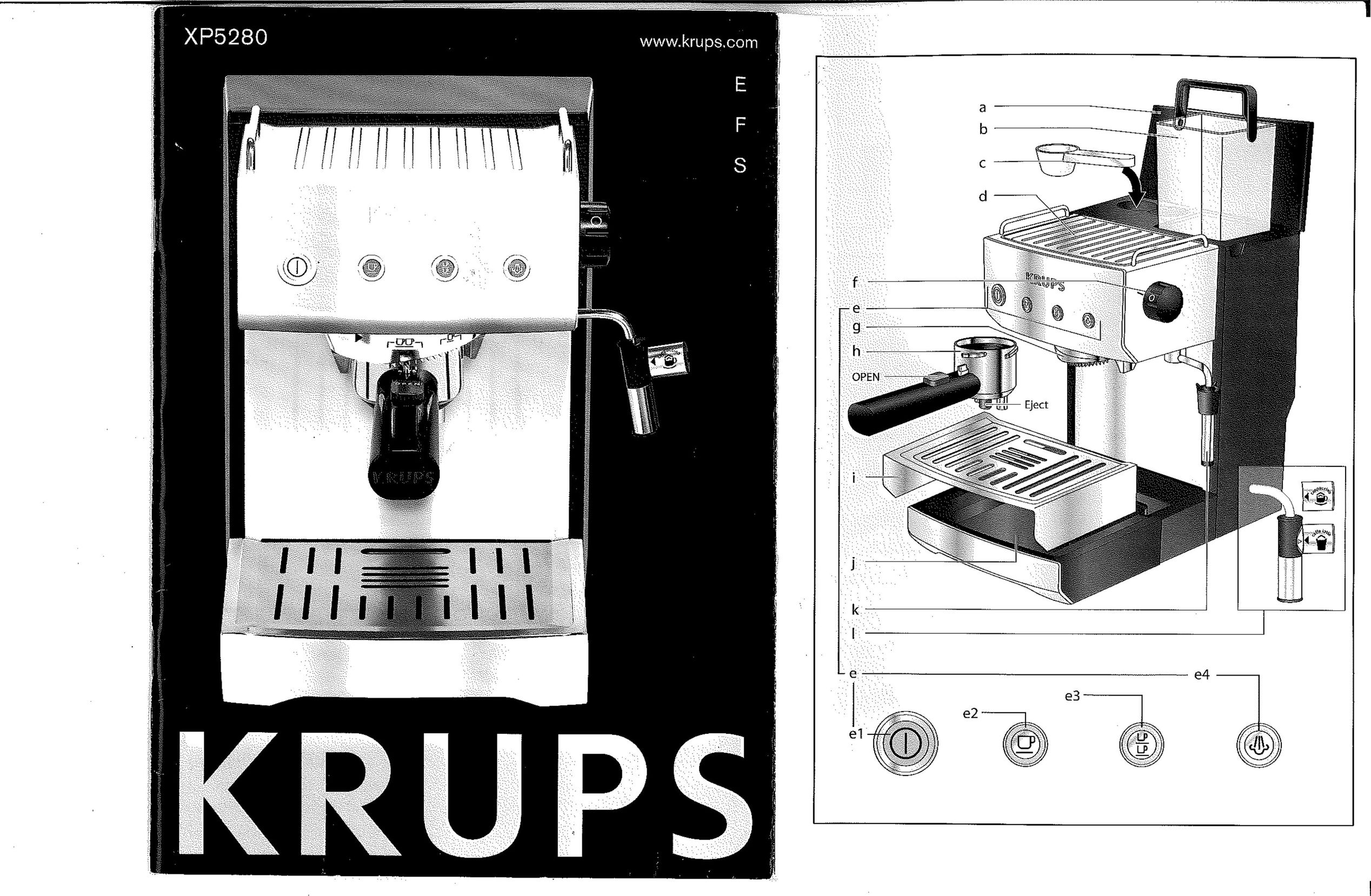Krups XP5280 Coffeemaker User Manual